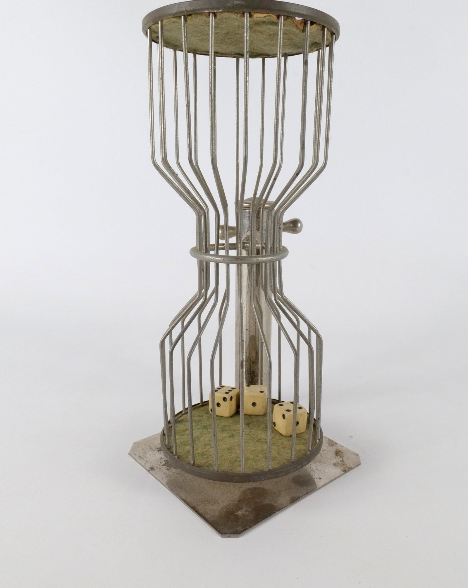 Antique Wire Dice Tumbler "Chuck-A-Luck" Dice Cage Game (1 of 7)