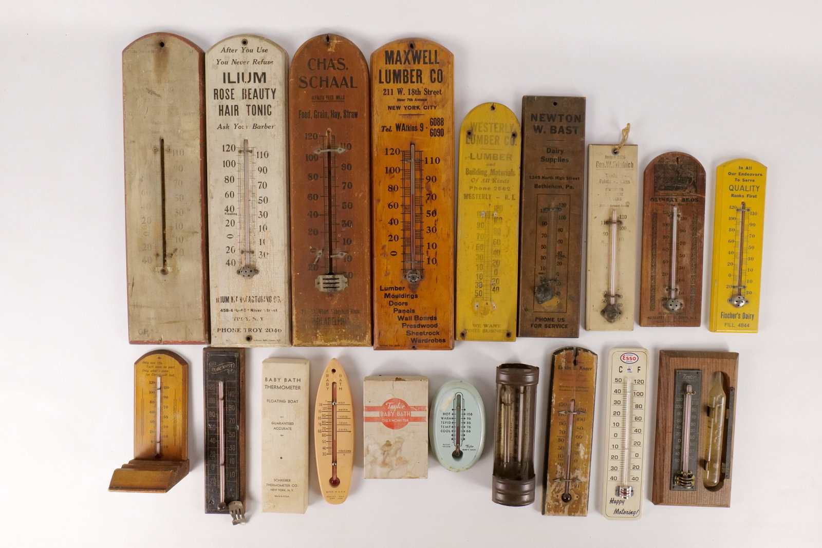 Huge Vintage Advertising Thermometer Lot of 17 (1 of 17)