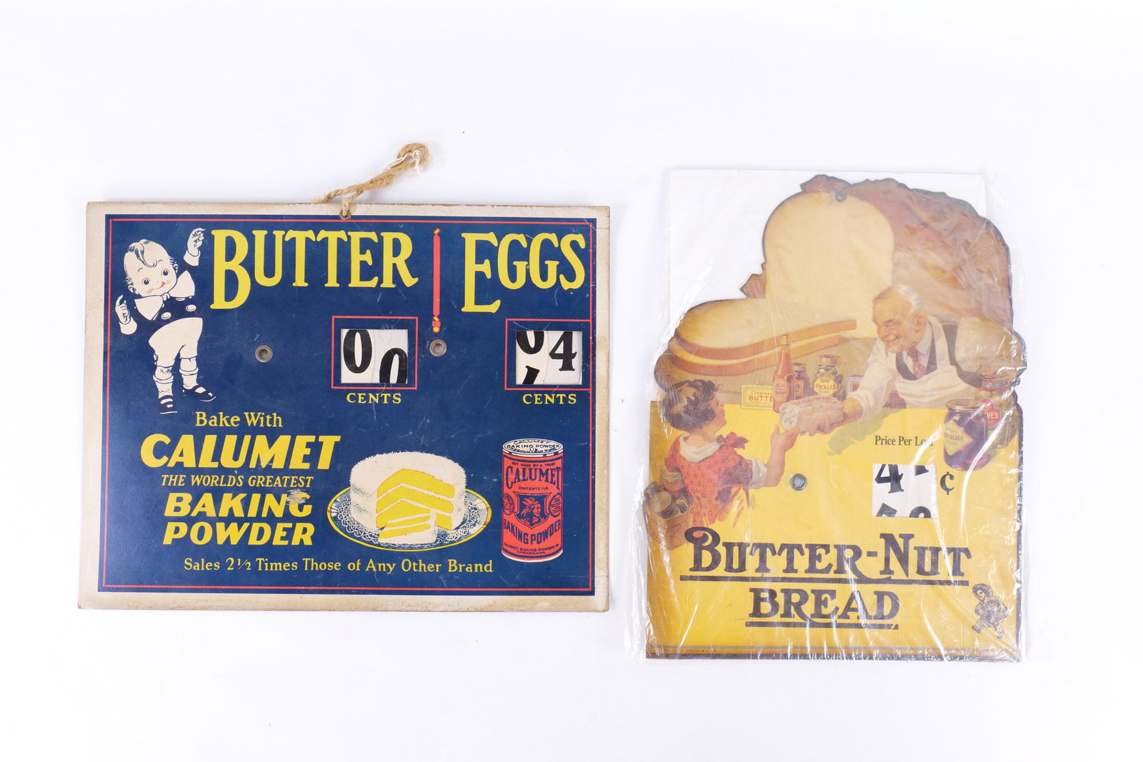 Vintage 1930's Grocery Store Price Sign Lot (1 of 11)