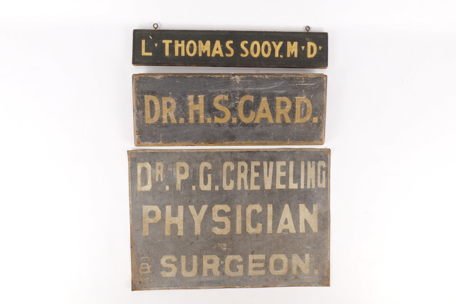 Antique Medical Shingle Sign Lot (1 of 16)