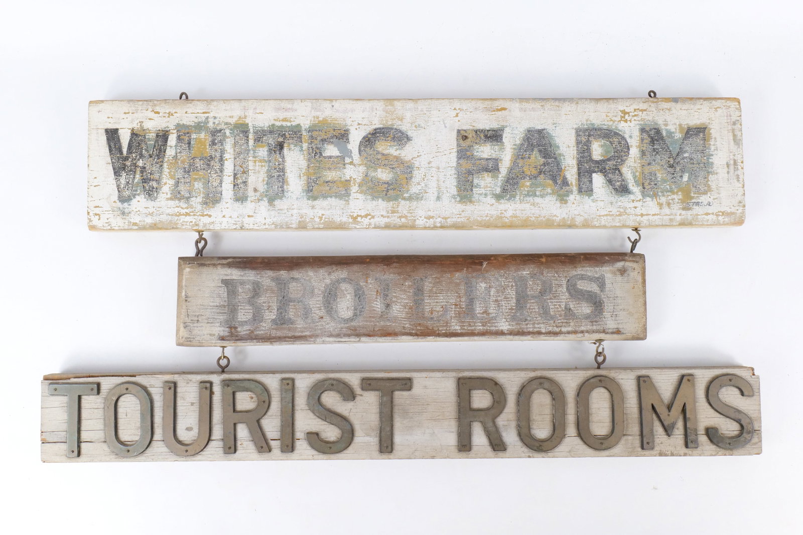 Vintage 3-Tier Wooden Farm Sign (1 of 19)