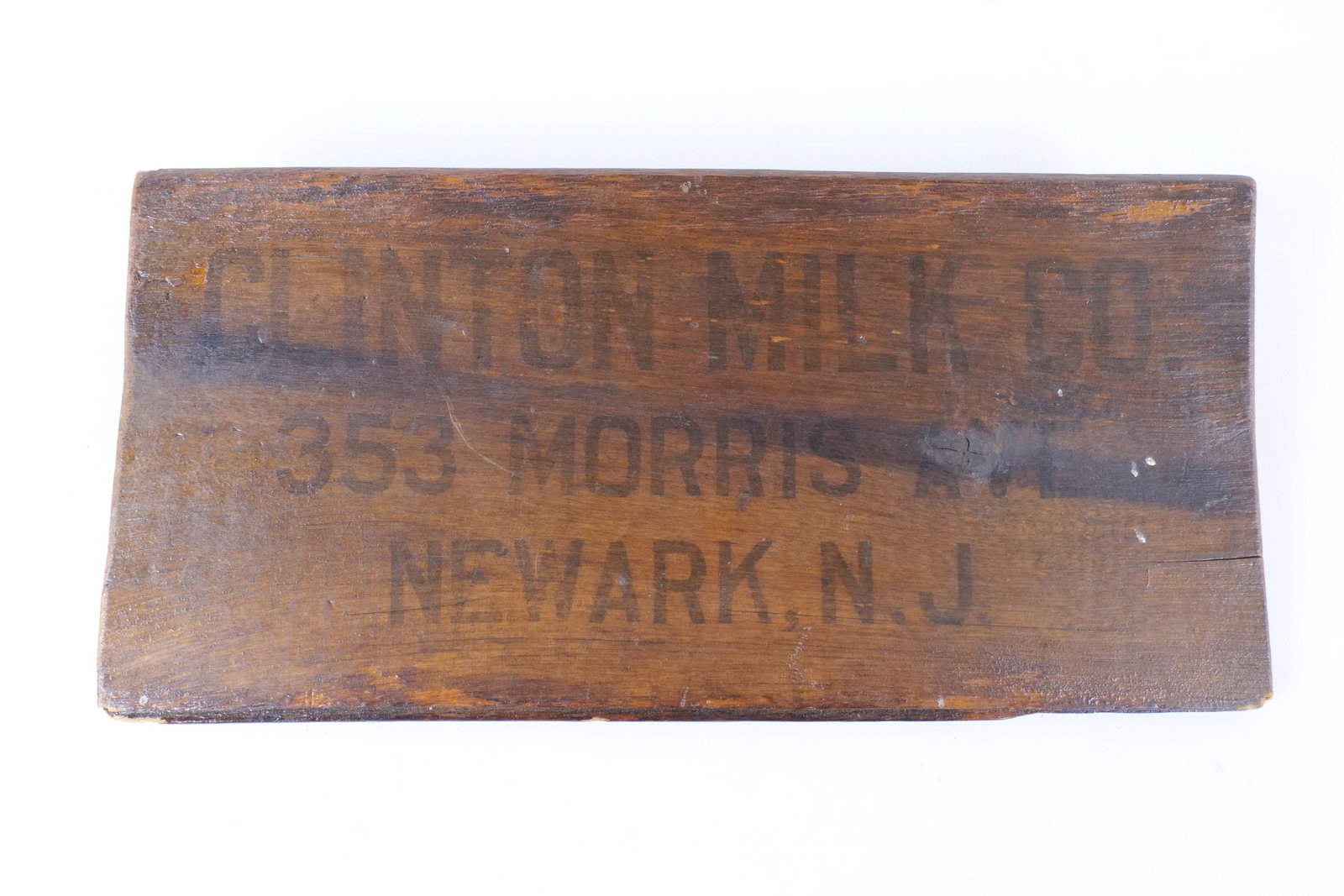 Vintage Clinton Milk Co. Wooden Sign (1 of 7)