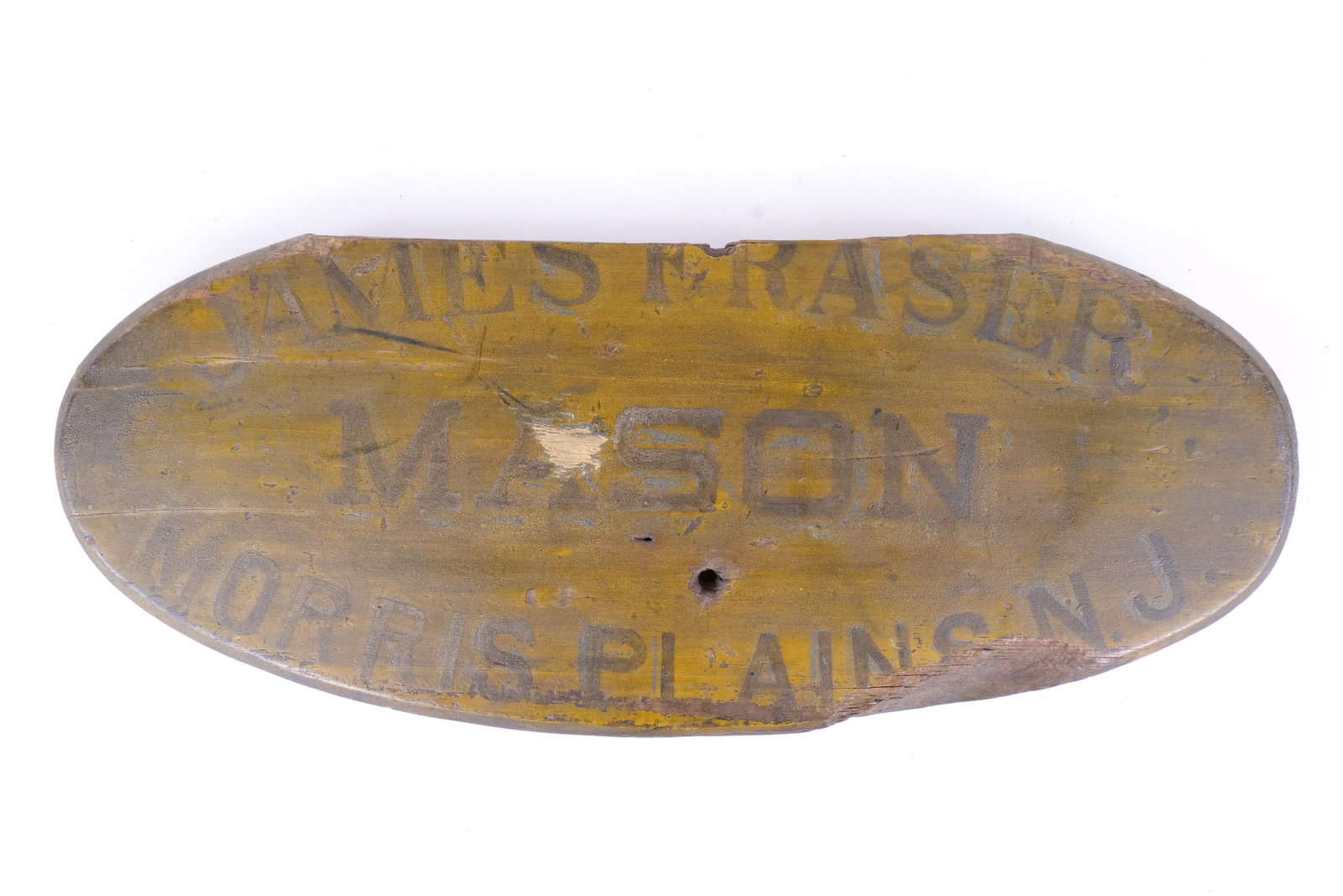 Antique Wood Trade Sign - James Fraser Mason NJ (1 of 13)