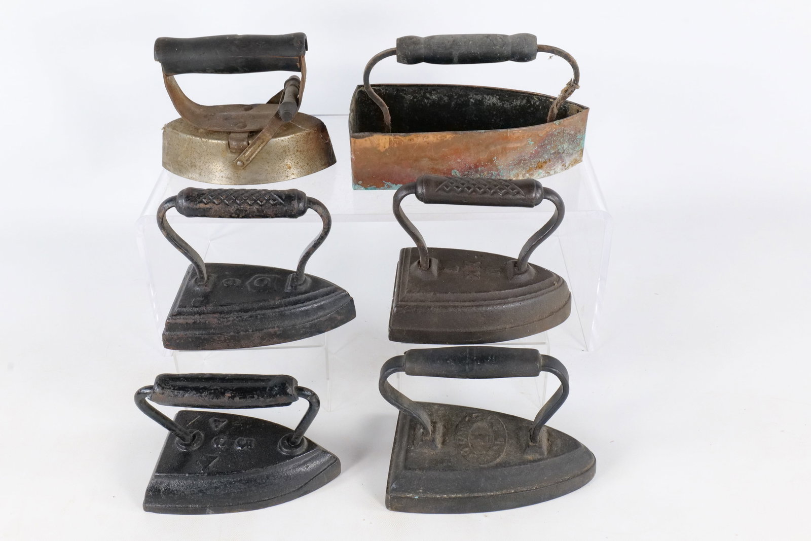 Lot of Sad Irons and Charcoal Box Irons (1 of 19)