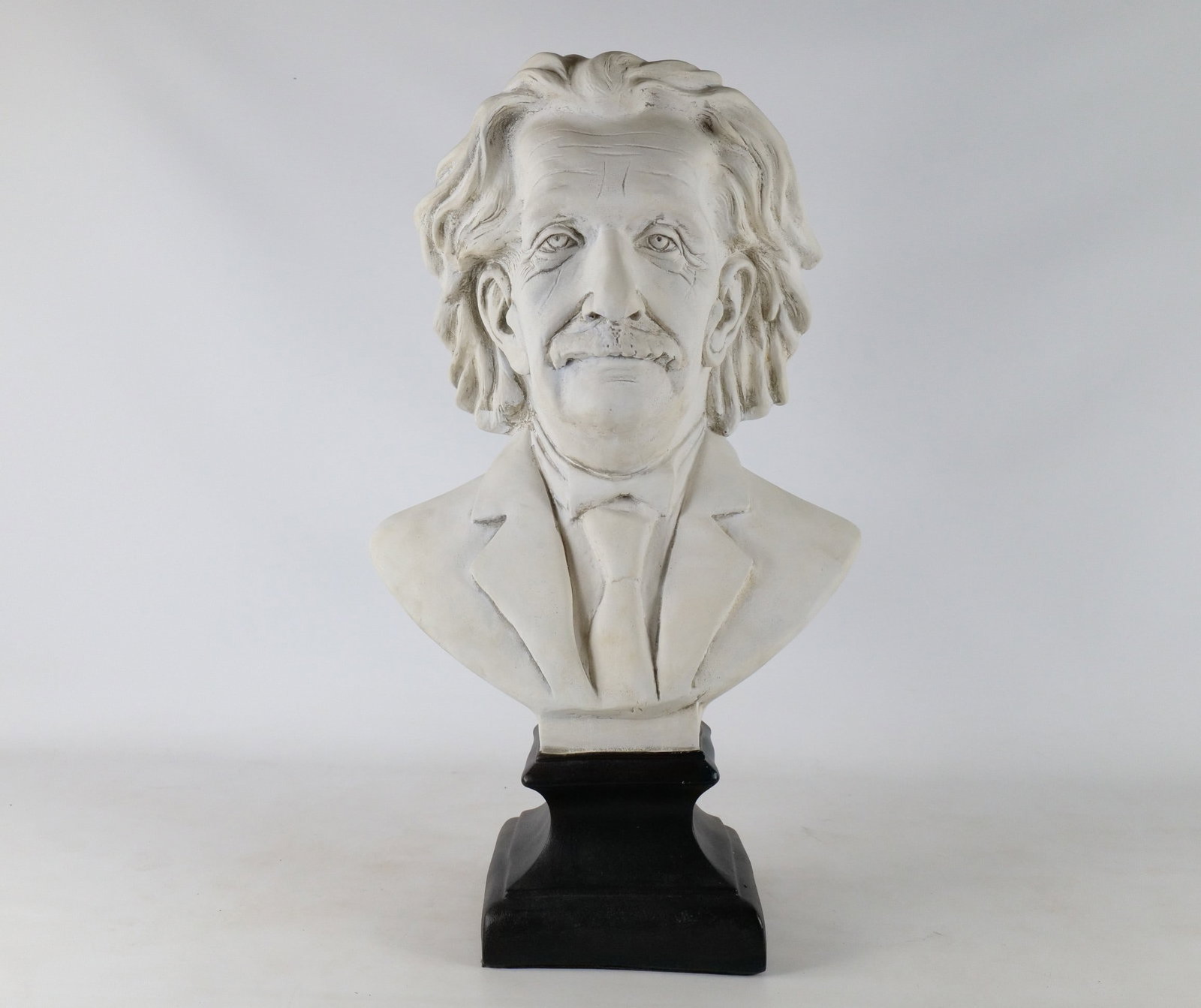 Large Albert Einstein Portrait Bust: Large Albert Einstein Portrait Bust. Made by House Parts Inc - Handcrafted in the USA. Good Condition. Possibly Resin/Gypsum. Measures 27" tall x 17" wide. All invoices must be paid within 24 hours of