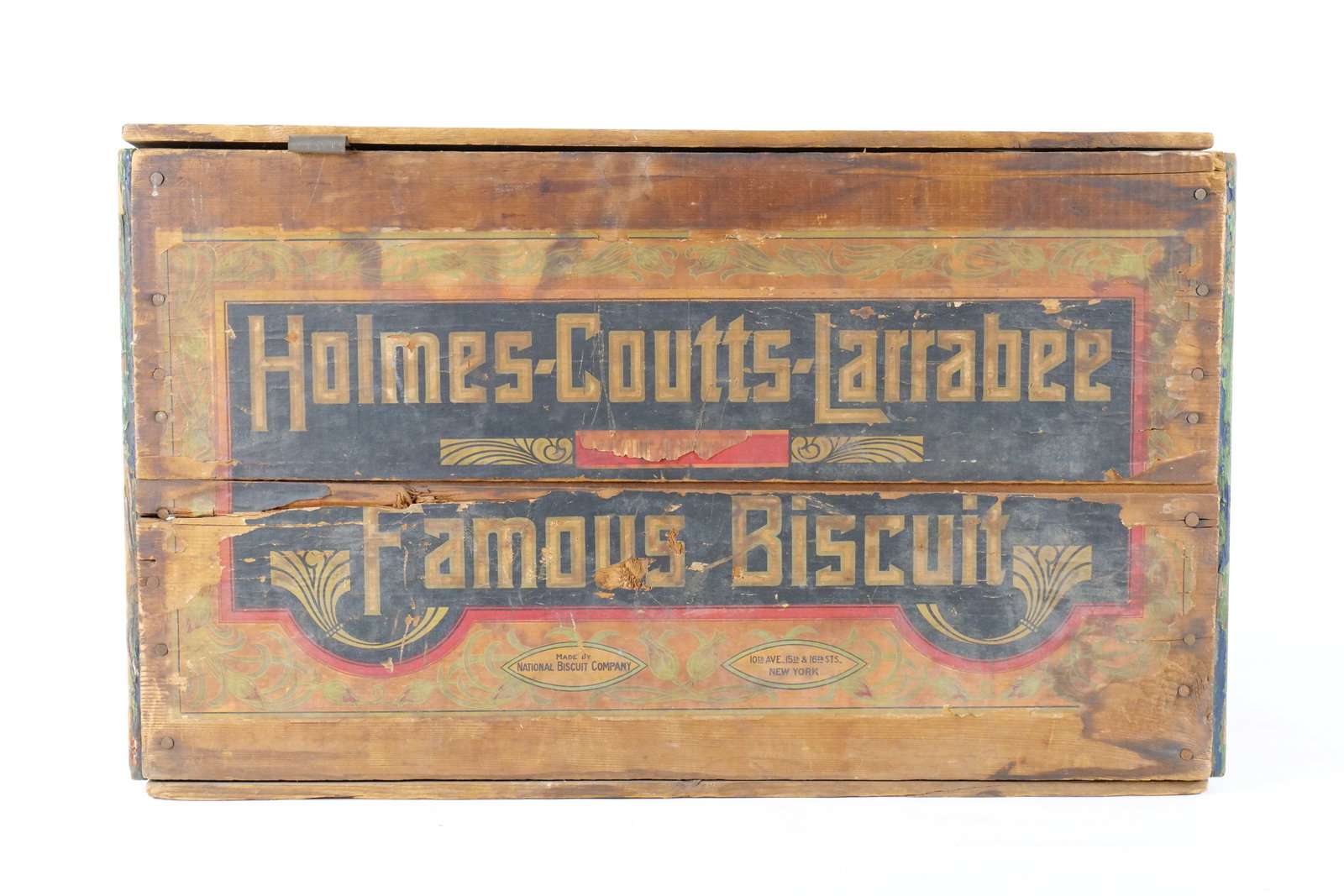 Antique Holmes-Coutts-Larrabee Biscuit Crate (1 of 10)