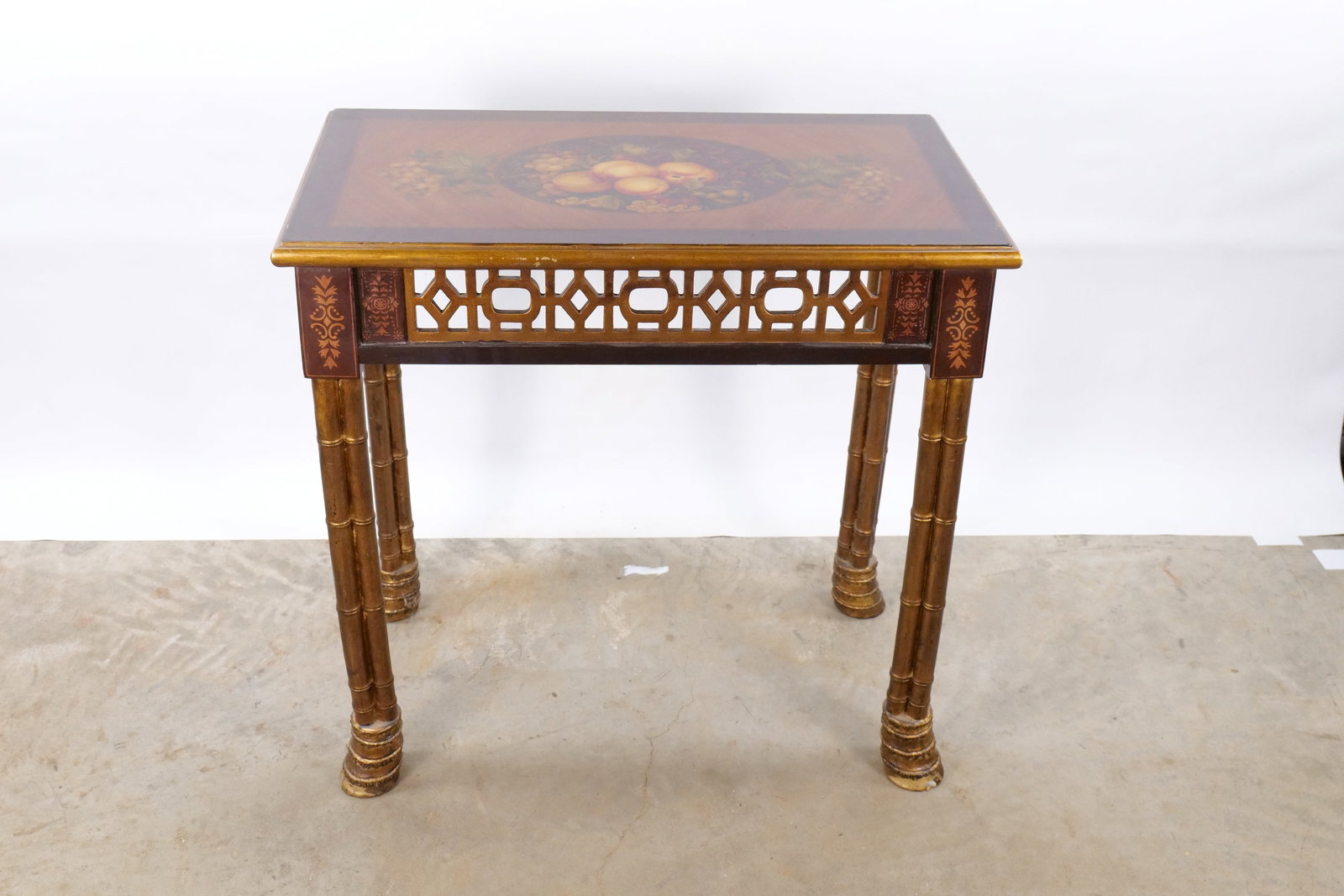 Chinoiserie Style Painted Accent Table (1 of 18)