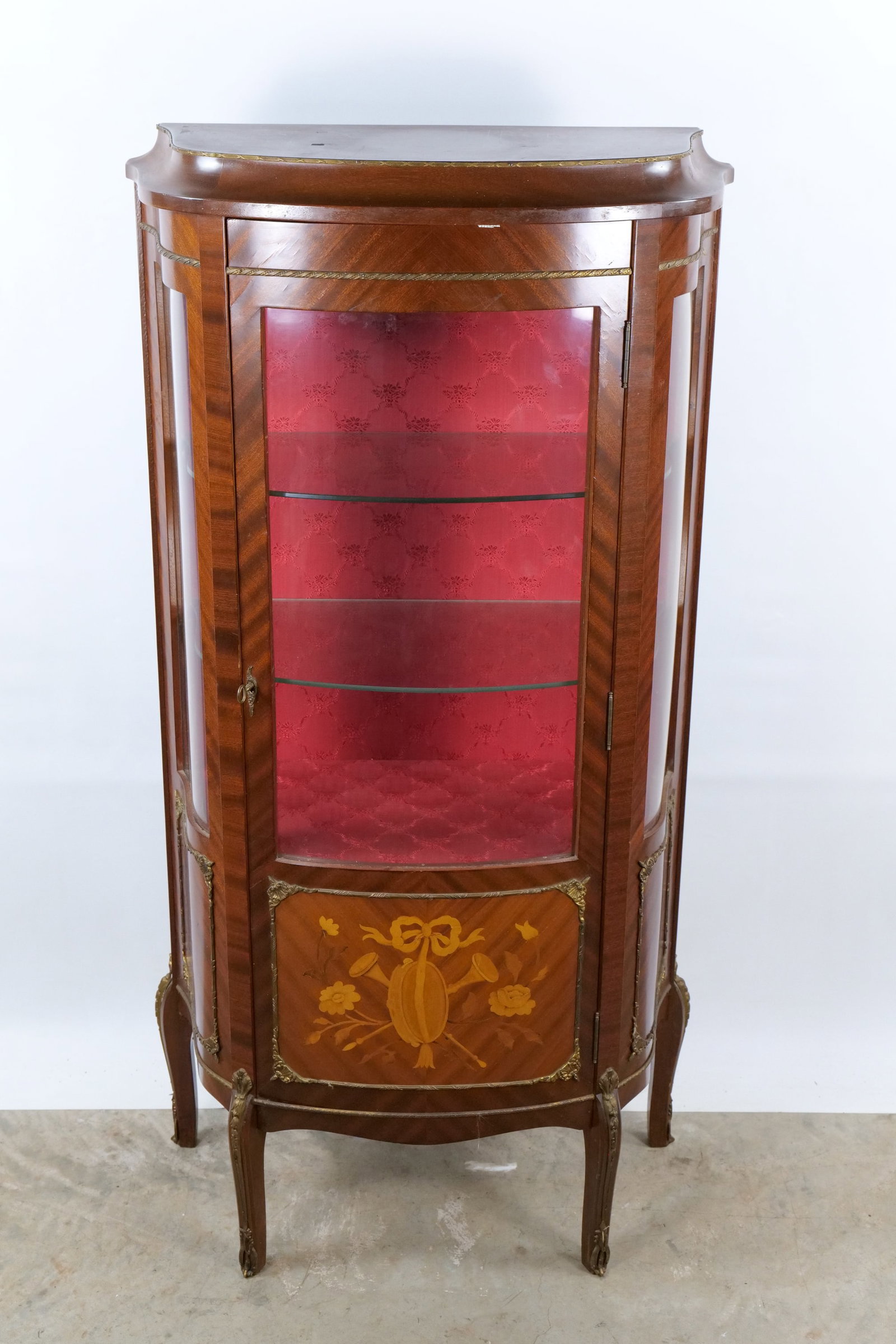 Vintage French Louis XVI Style Curio Cabinet - Vitrine (1 of 14)