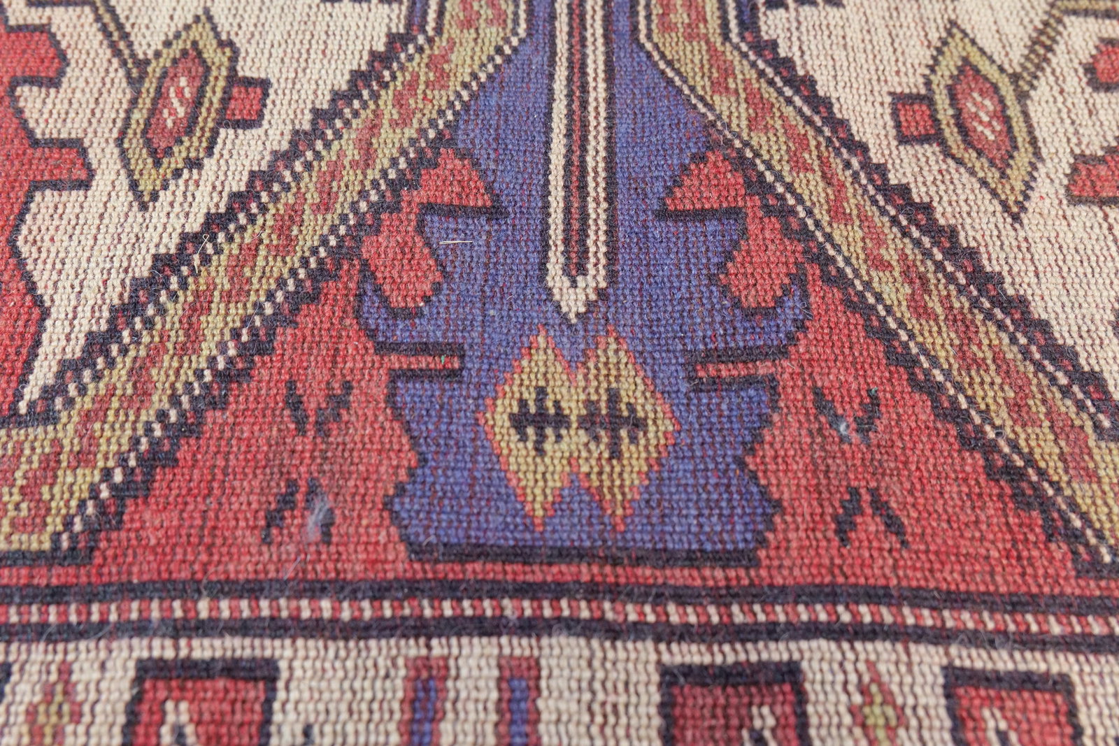 Vintage Hand-Knotted Tribal Runner - 13