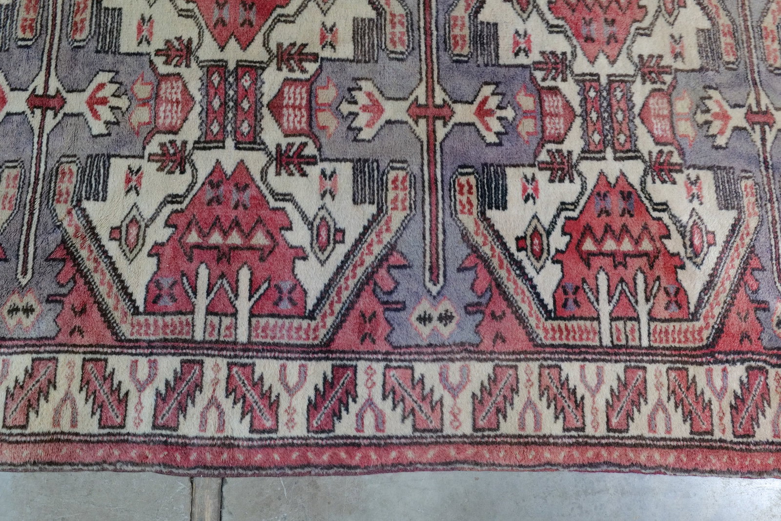 Vintage Hand-Knotted Tribal Runner - 5