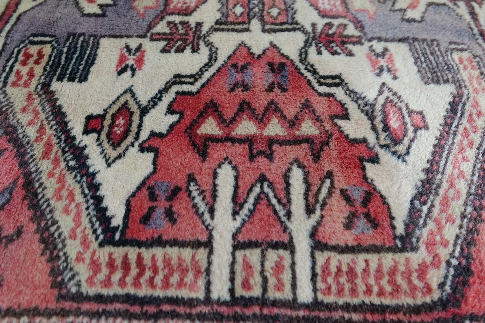 Vintage Hand-Knotted Tribal Runner - 8