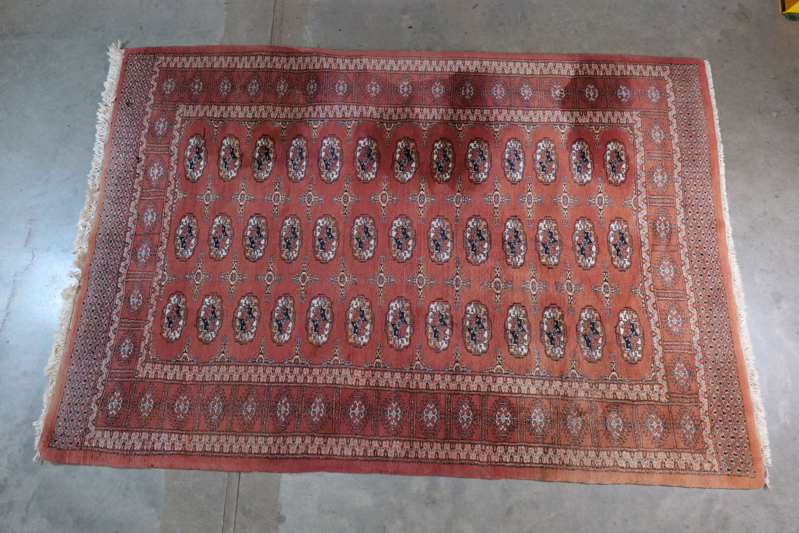 Vintage Hand-Knotted Pakistani Bokhara Wool Rug - Rust/Terra Cotta (1 of 20)