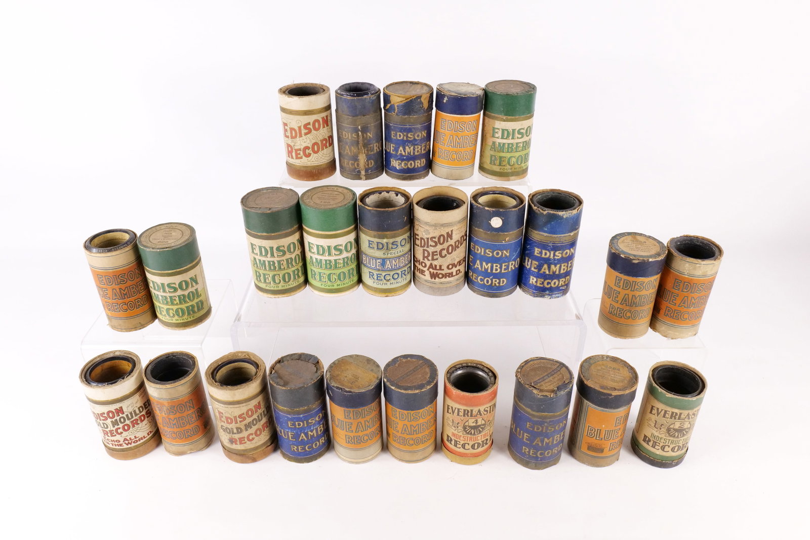 Lot of 25 Antique Edison Phonograph Cylinder Records (1 of 9)