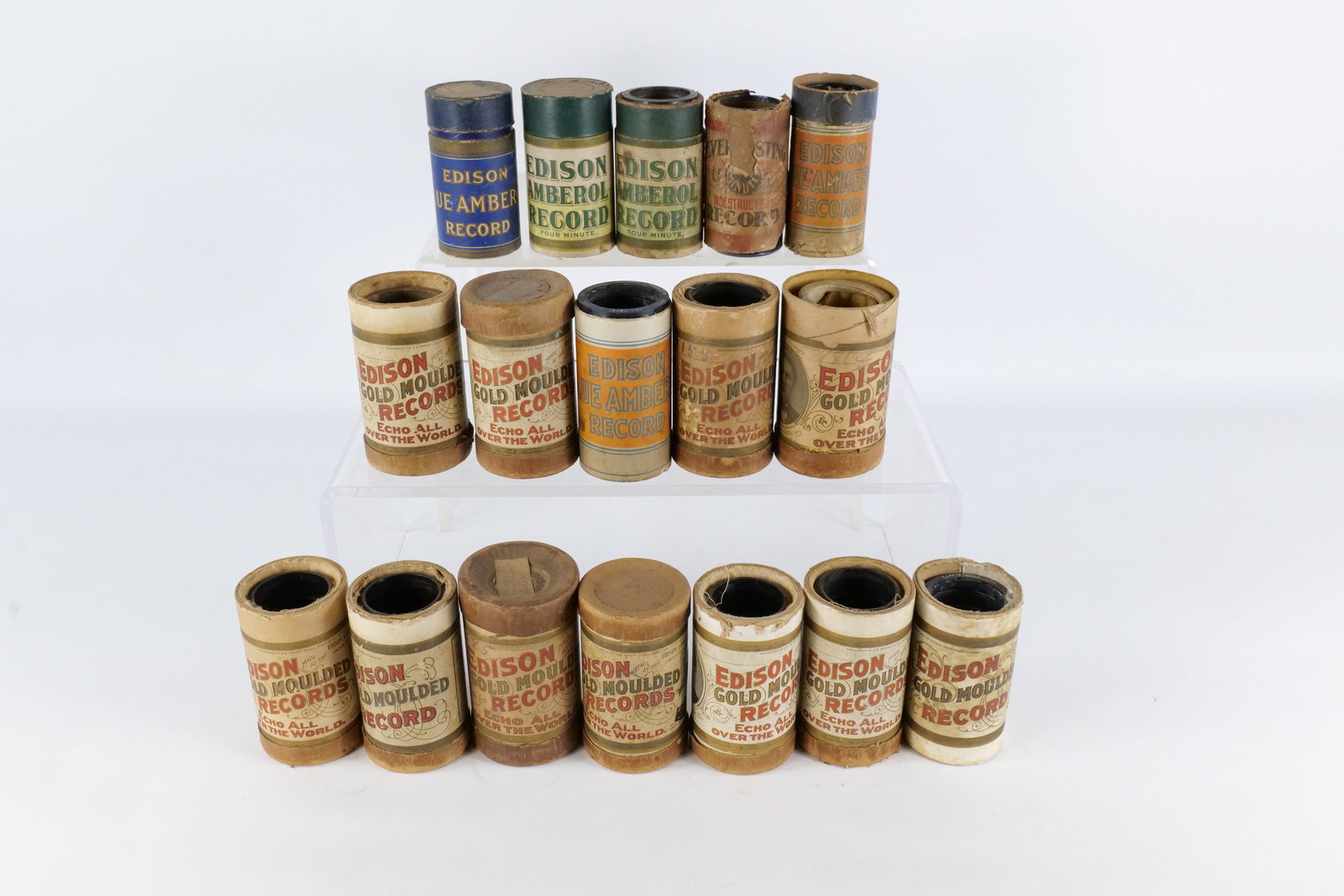 Lot of 17 Antique Edison Phonograph Cylinder Records (1 of 13)