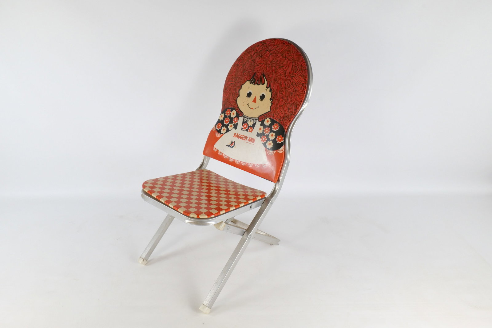 Vintage 1970's Raggedy Ann Child's Metal Folding Chair (1 of 11)