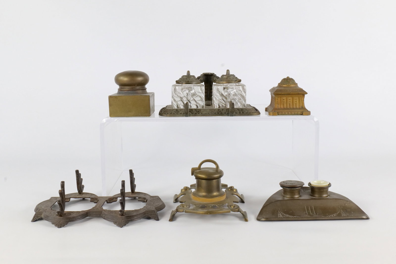 Antique/Vintage Brass Inkwell Collection (1 of 20)