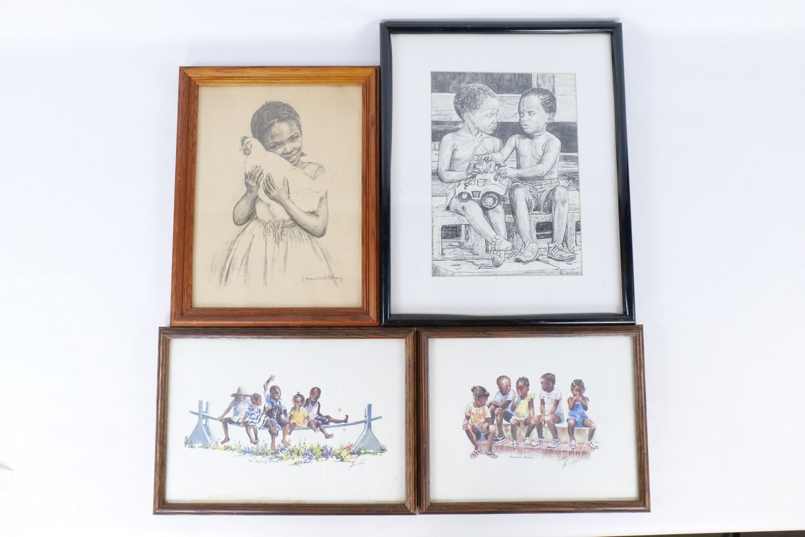Vintage Collection of 4 Framed Prints (1 of 20)