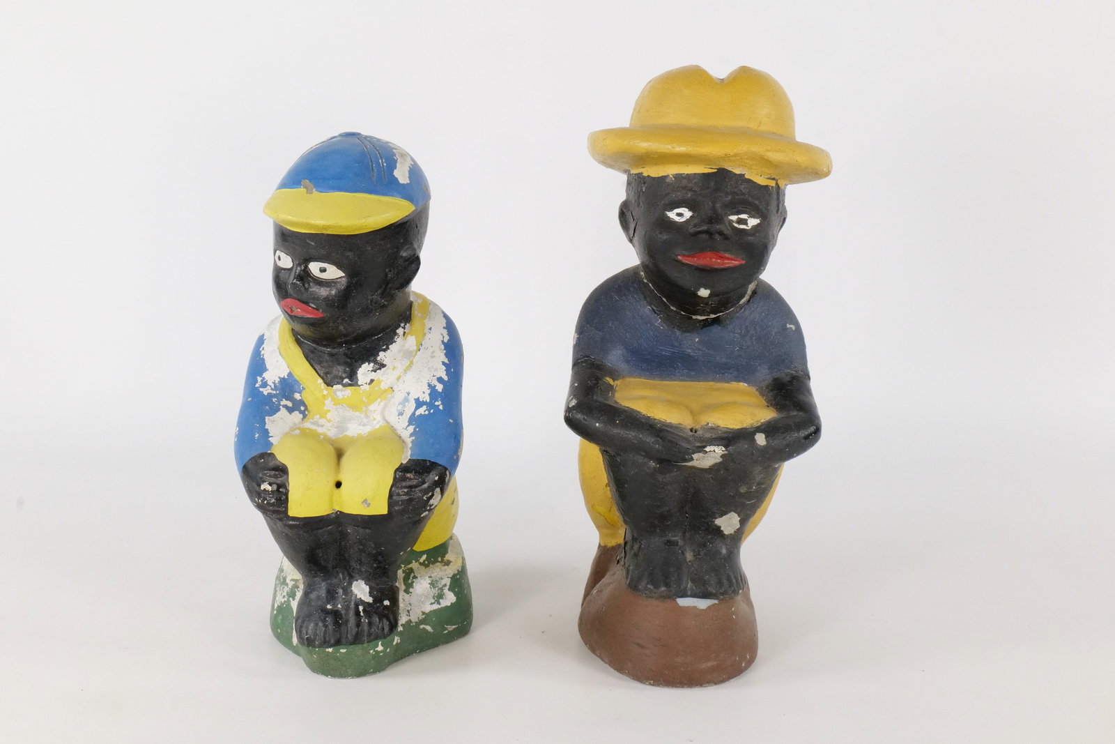 Pair of Vintage Cement Black Americana Figures (1 of 20)
