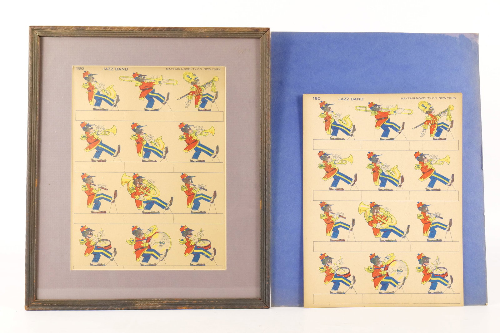 Vintage Uncut "Jazz Band" Paper Toy Sheets (1 of 9)