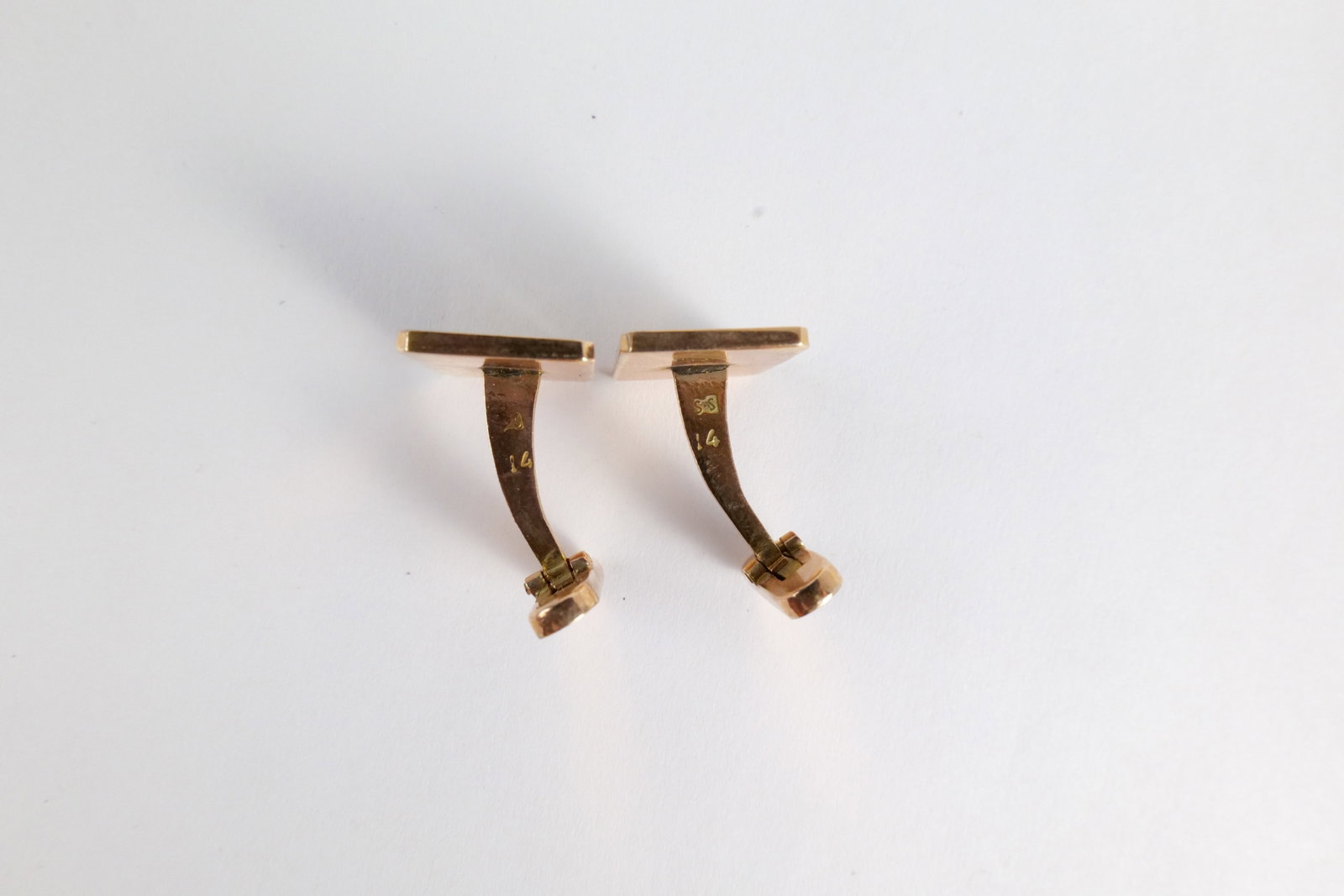 14K Yellow Gold Cufflinks - 2