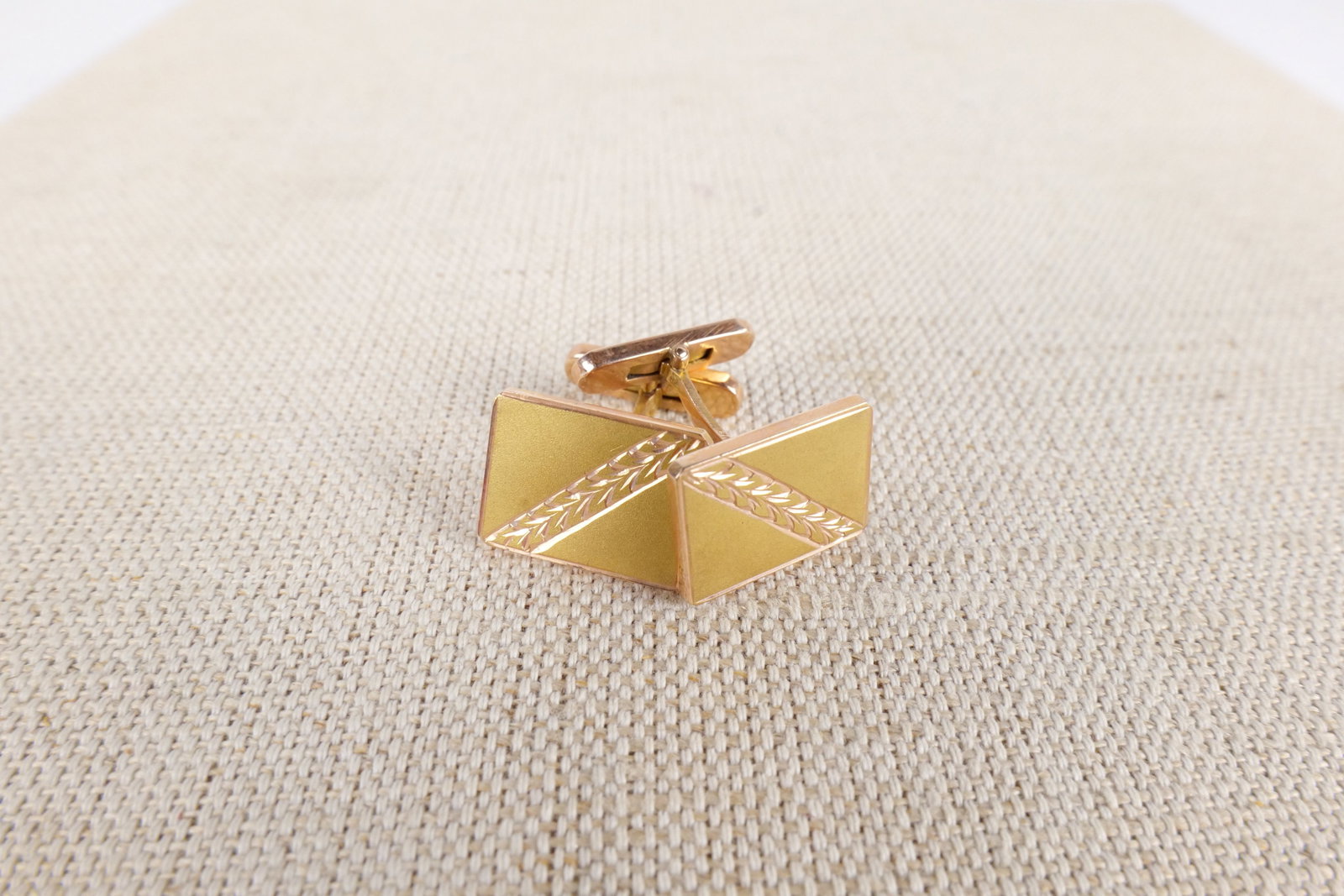 14K Yellow Gold Cufflinks - 5