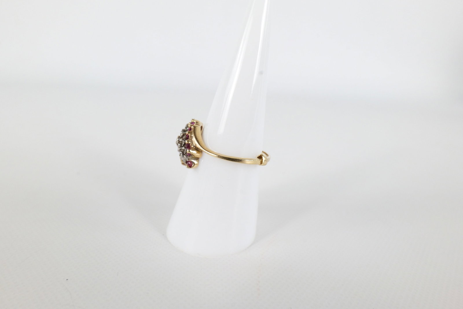 10K Diamond and Ruby Ring - 2