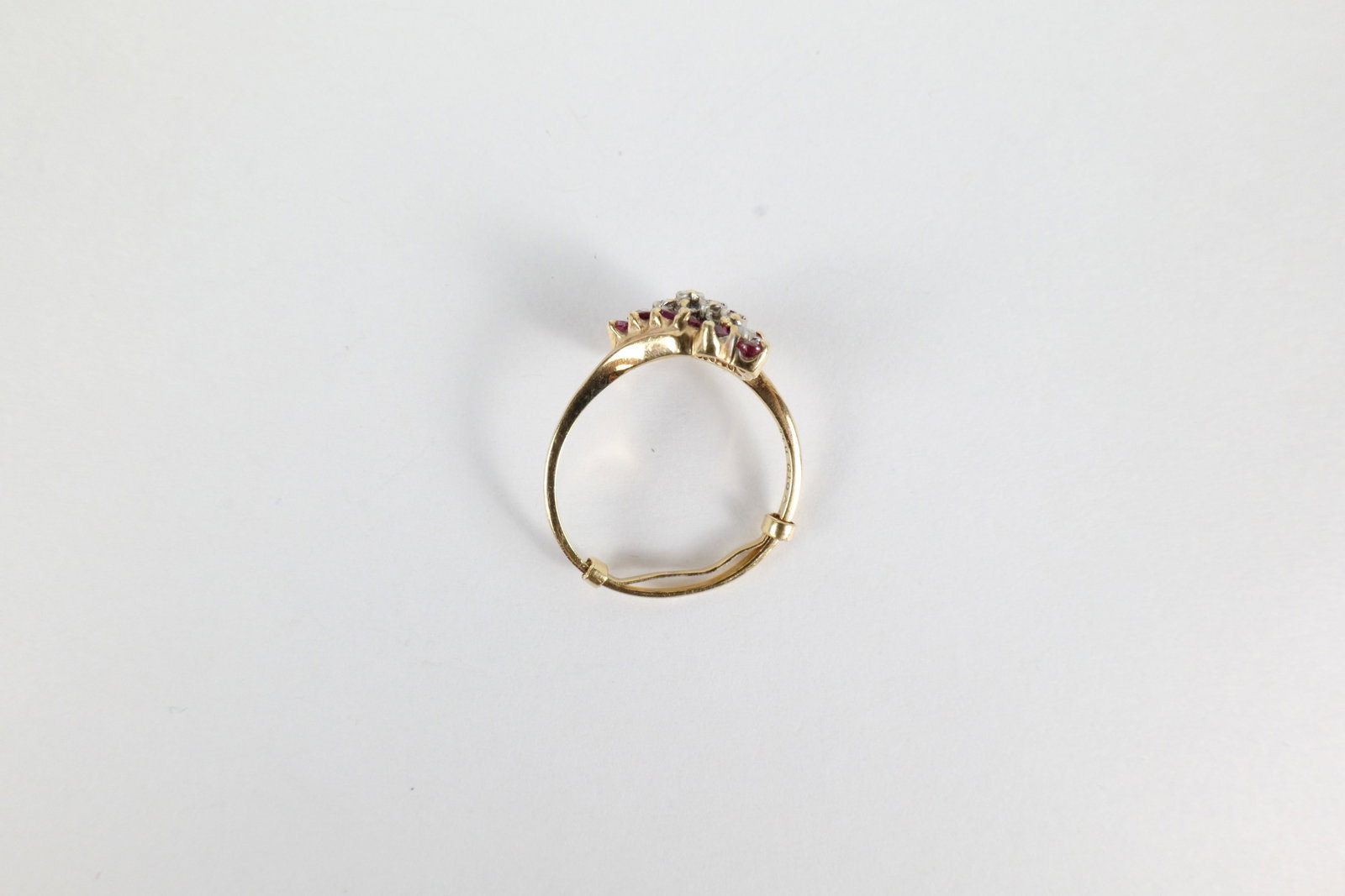 10K Diamond and Ruby Ring - 7