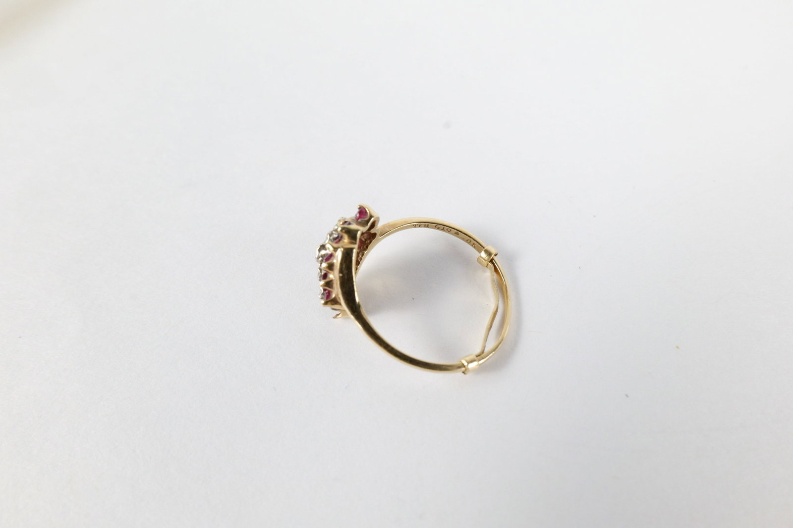 10K Diamond and Ruby Ring - 8