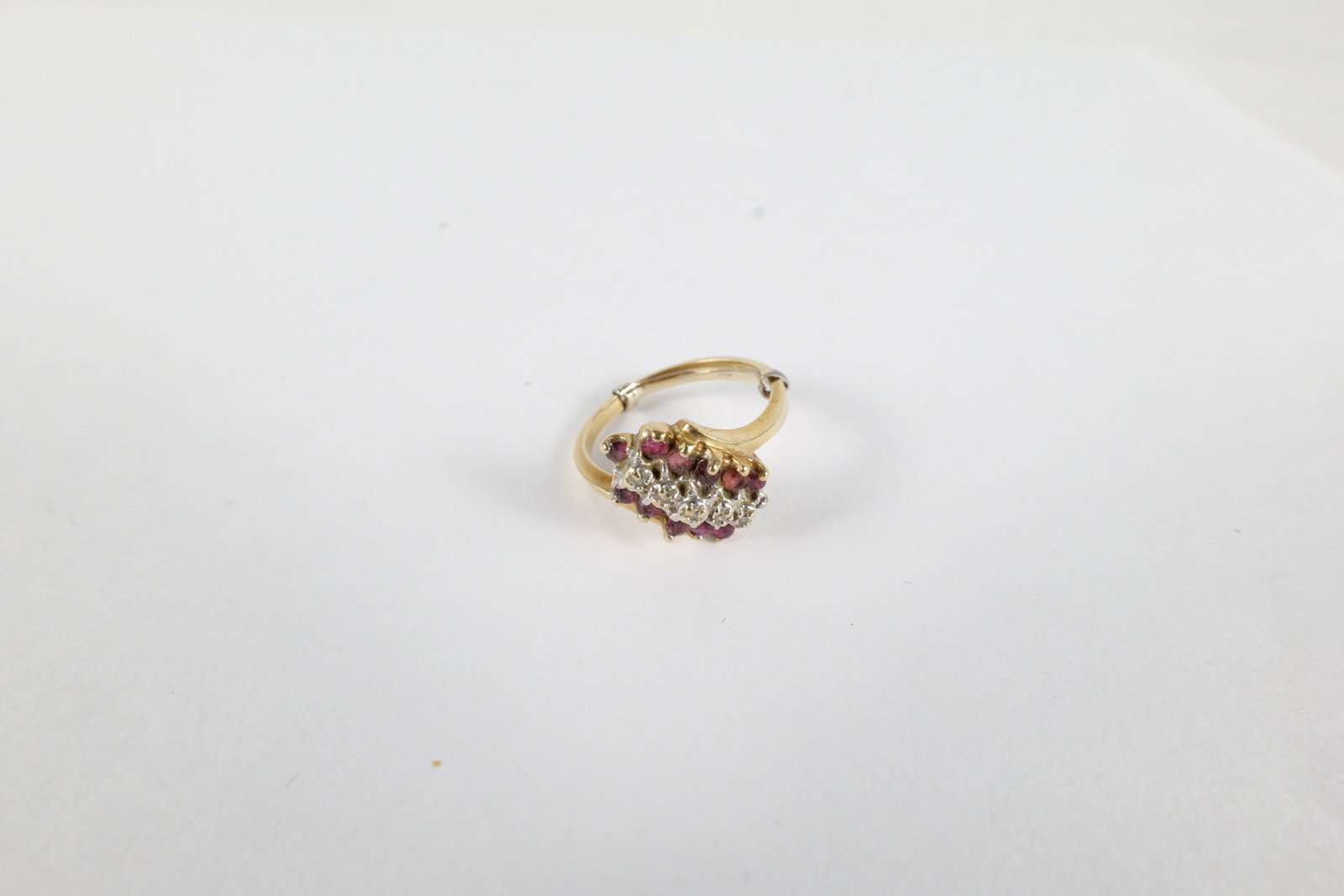 10K Diamond and Ruby Ring - 5