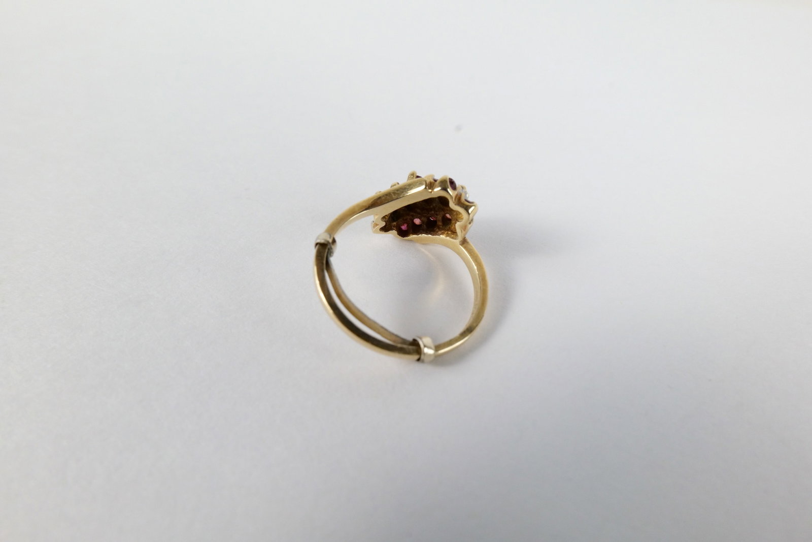 10K Diamond and Ruby Ring - 8