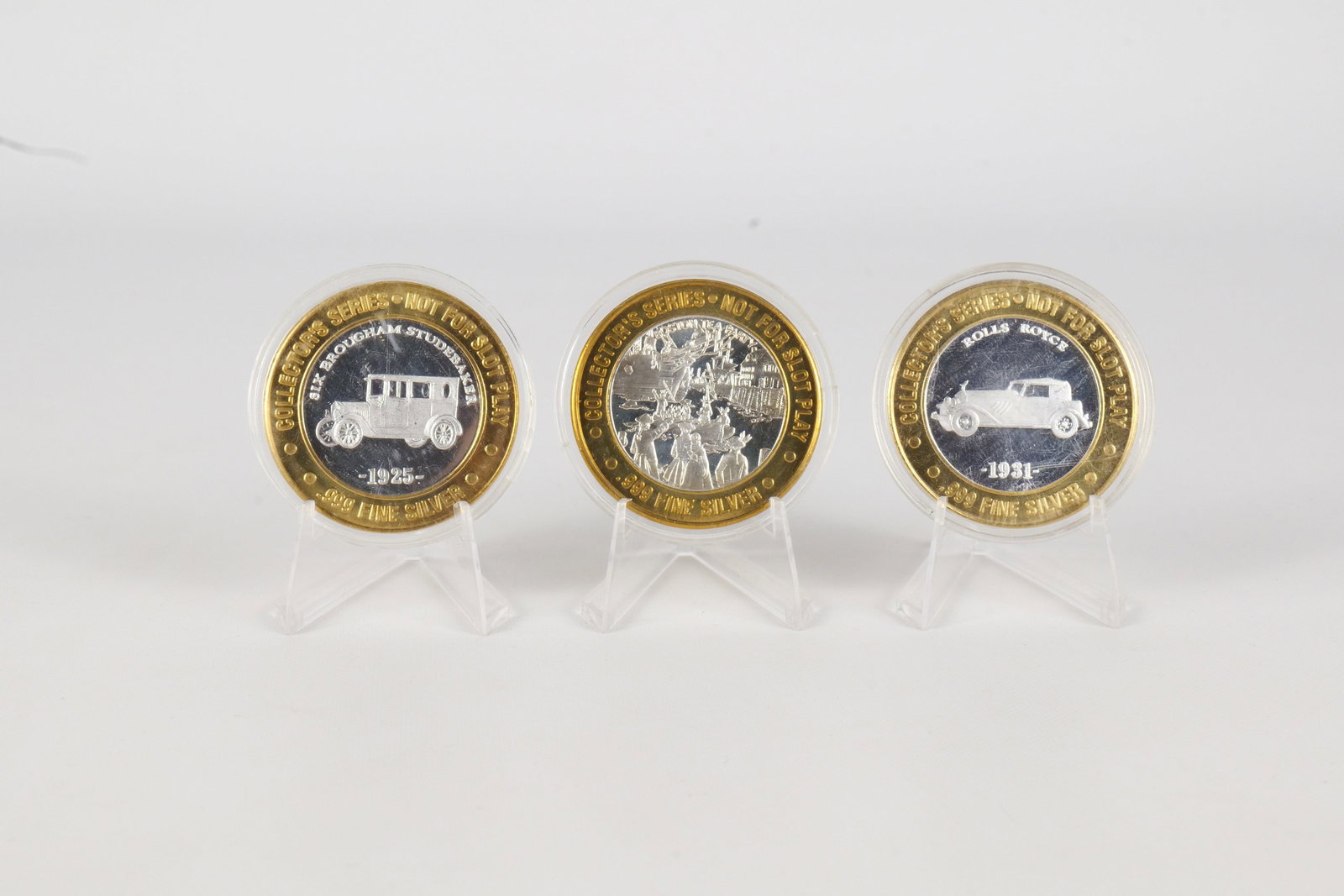 3 Silver Casino Coins (1 of 7)