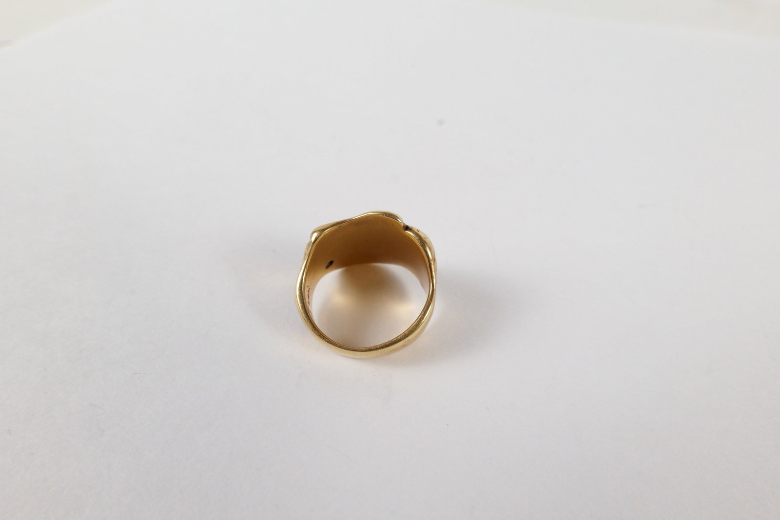 14k Signet Initial Ring - 6
