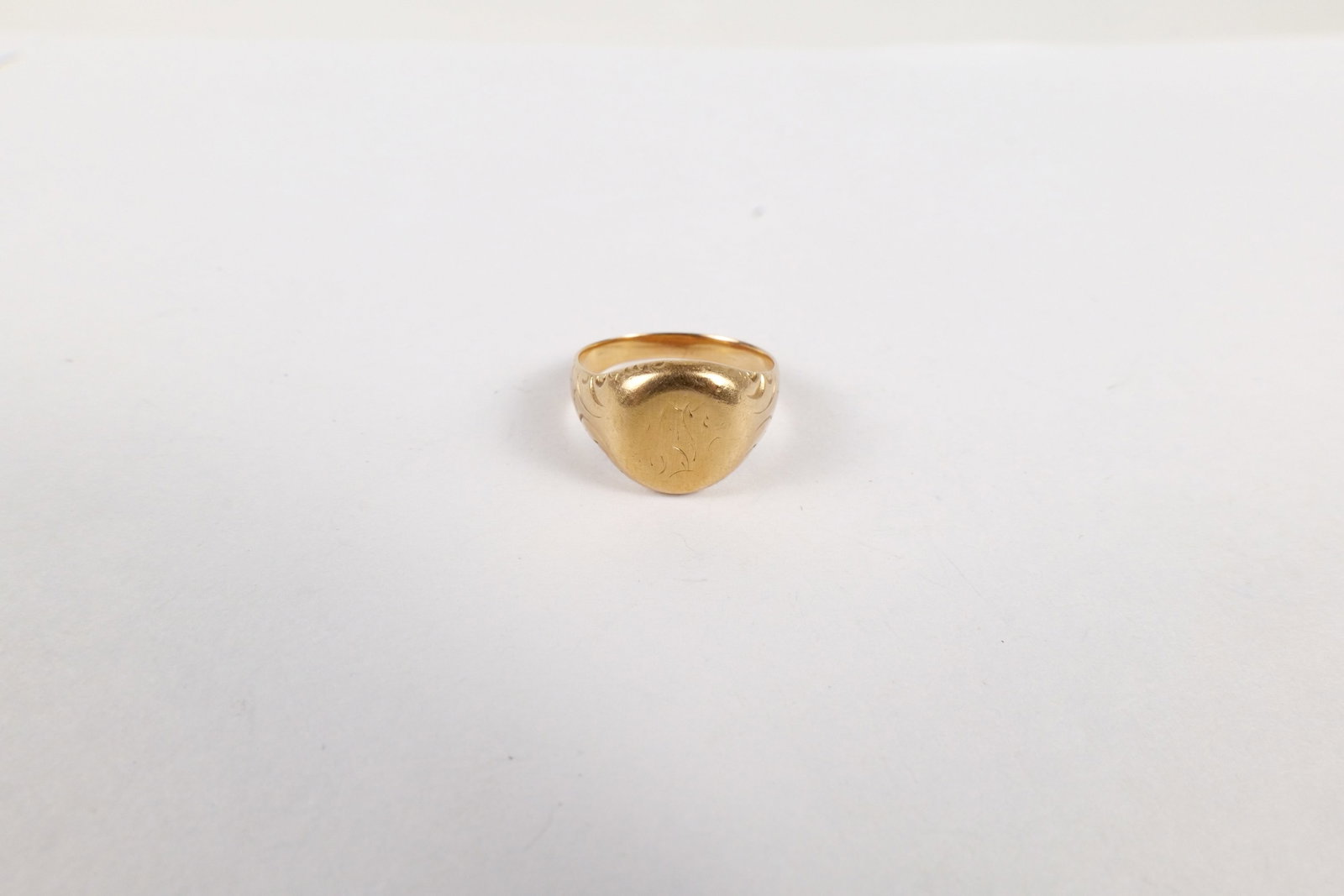 14k Gold Initial Ring - 5