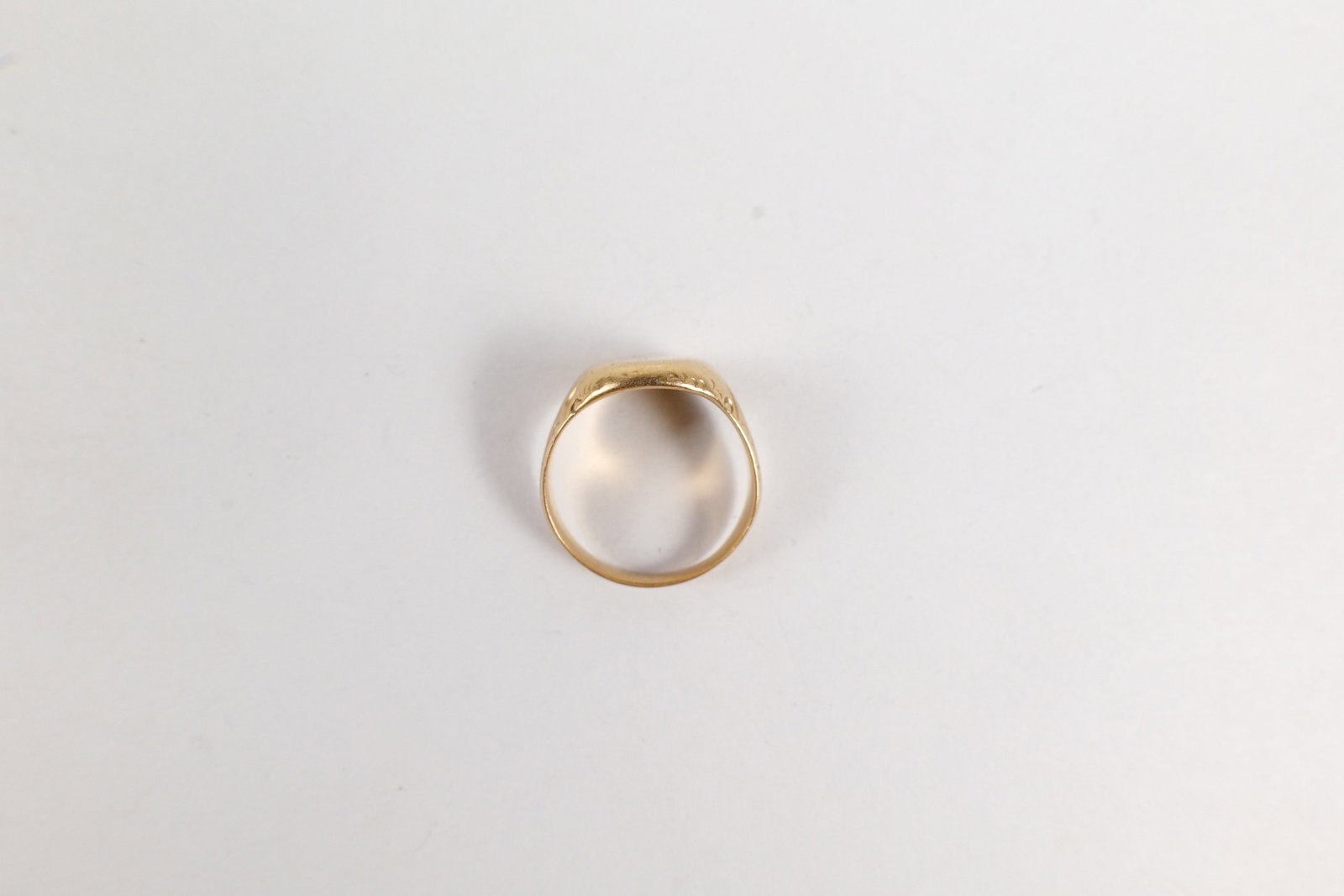 14k Gold Initial Ring - 6