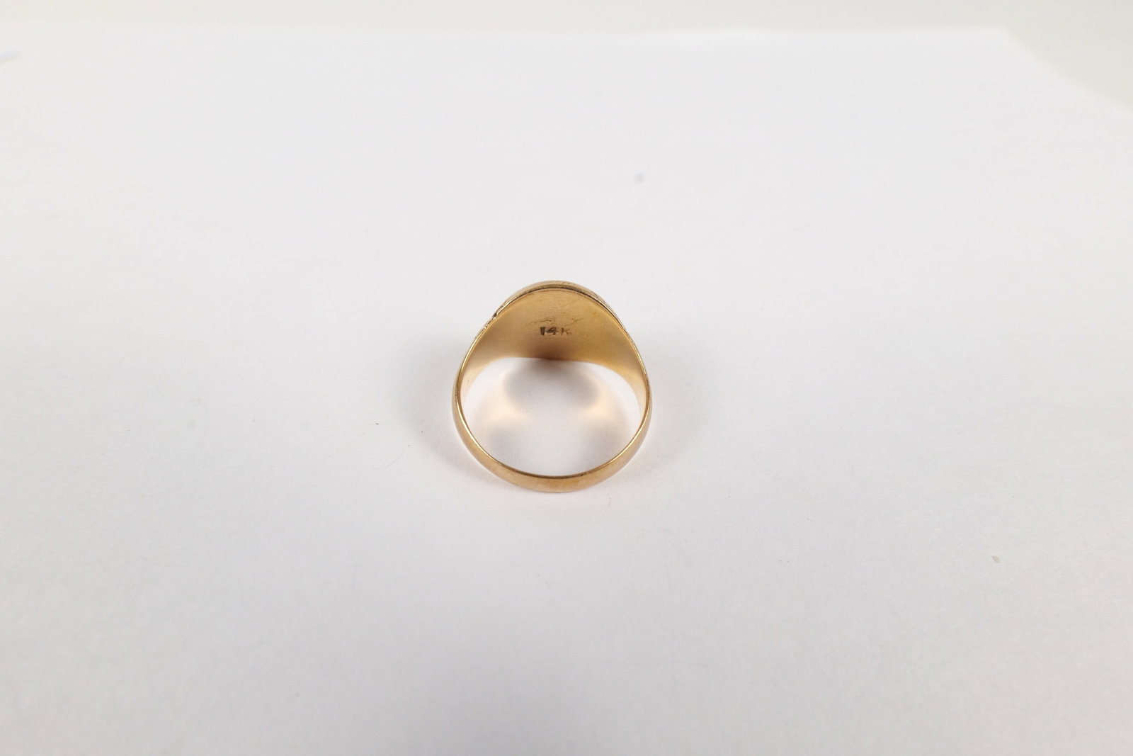 14k Gold Initial Ring - 7