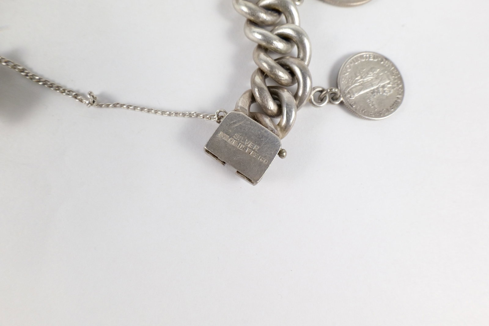 Silver Charm Bracelet - 4