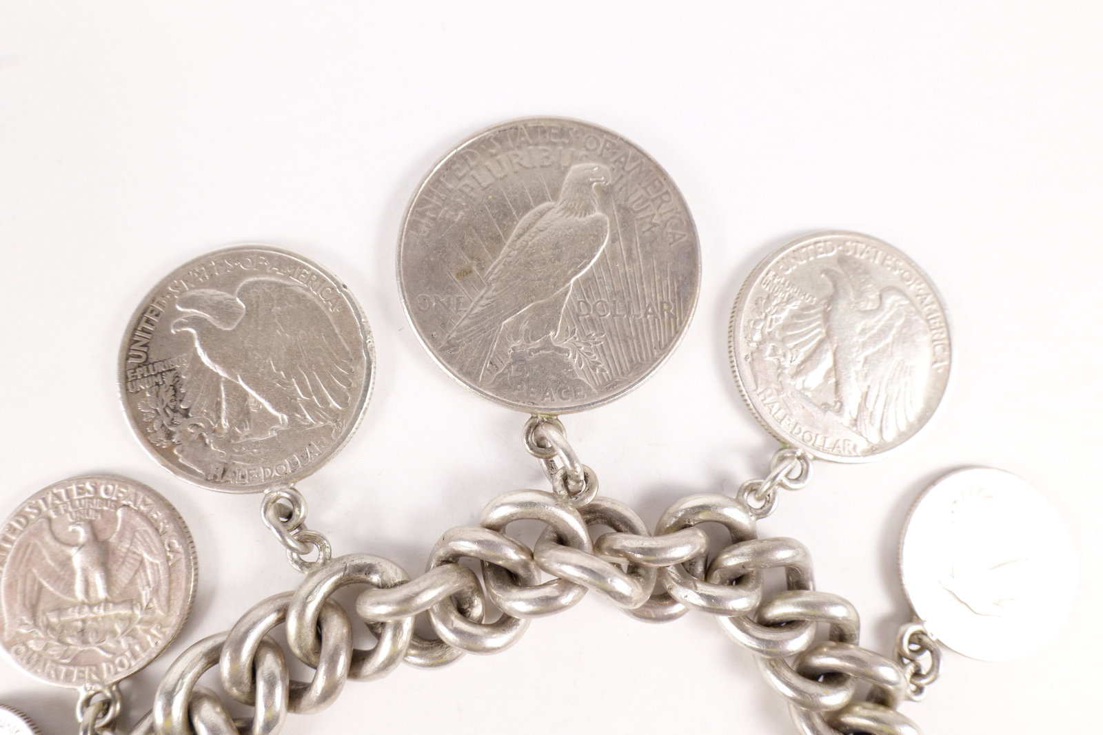 Silver Charm Bracelet - 6