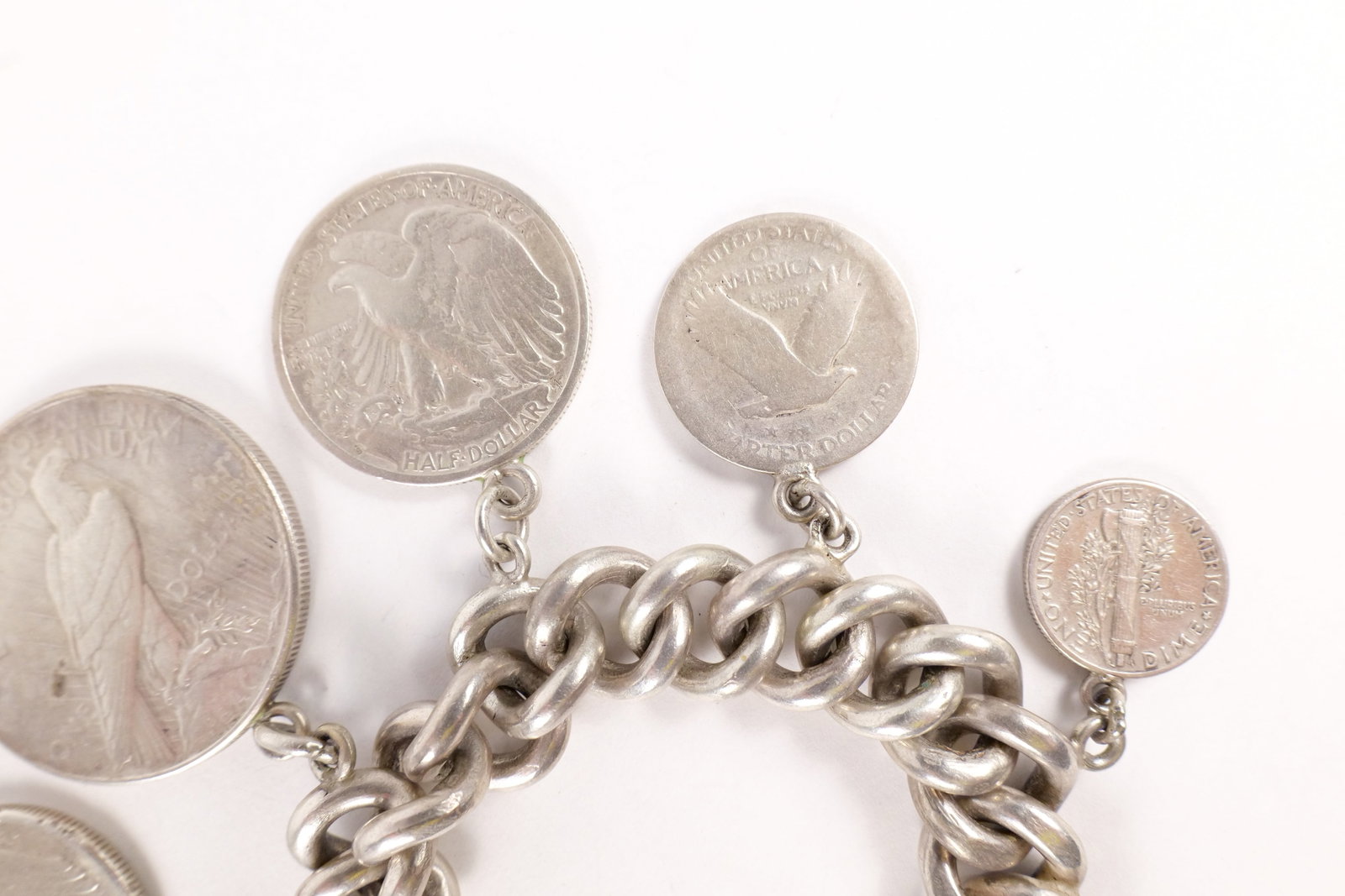 Silver Charm Bracelet - 7