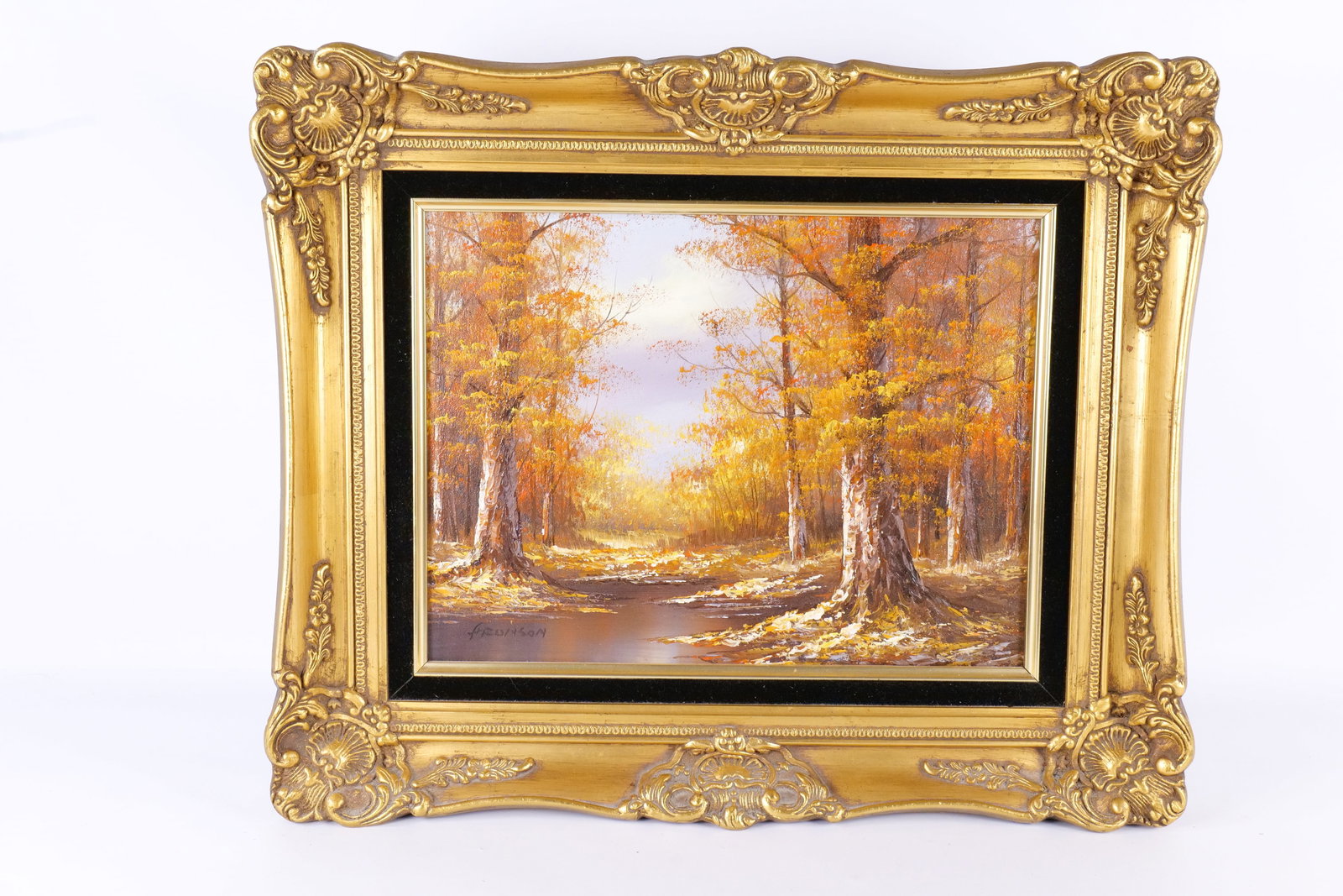 Oil on Canvas - Fall Forest Landscape (1 of 9)