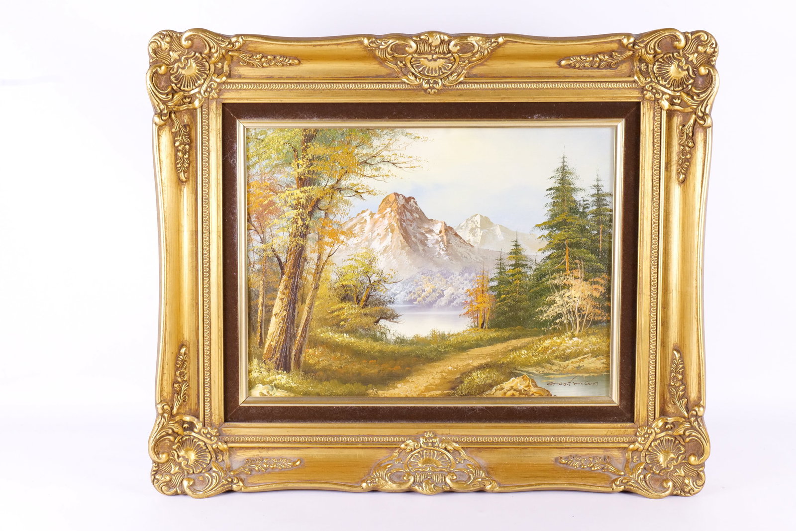 Oil on Canvas by Groodman - Fall Landscape Scene (1 of 9)
