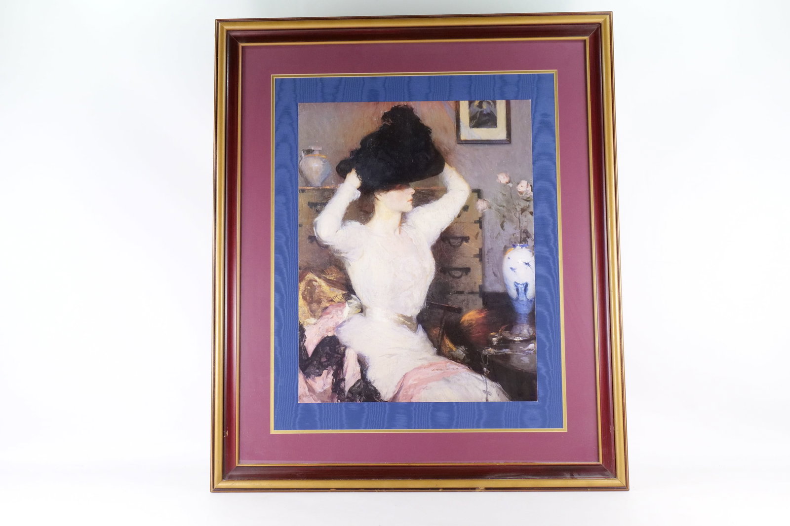 Framed Print by Frank Weston Benson - "The Black Hat" (1 of 8)