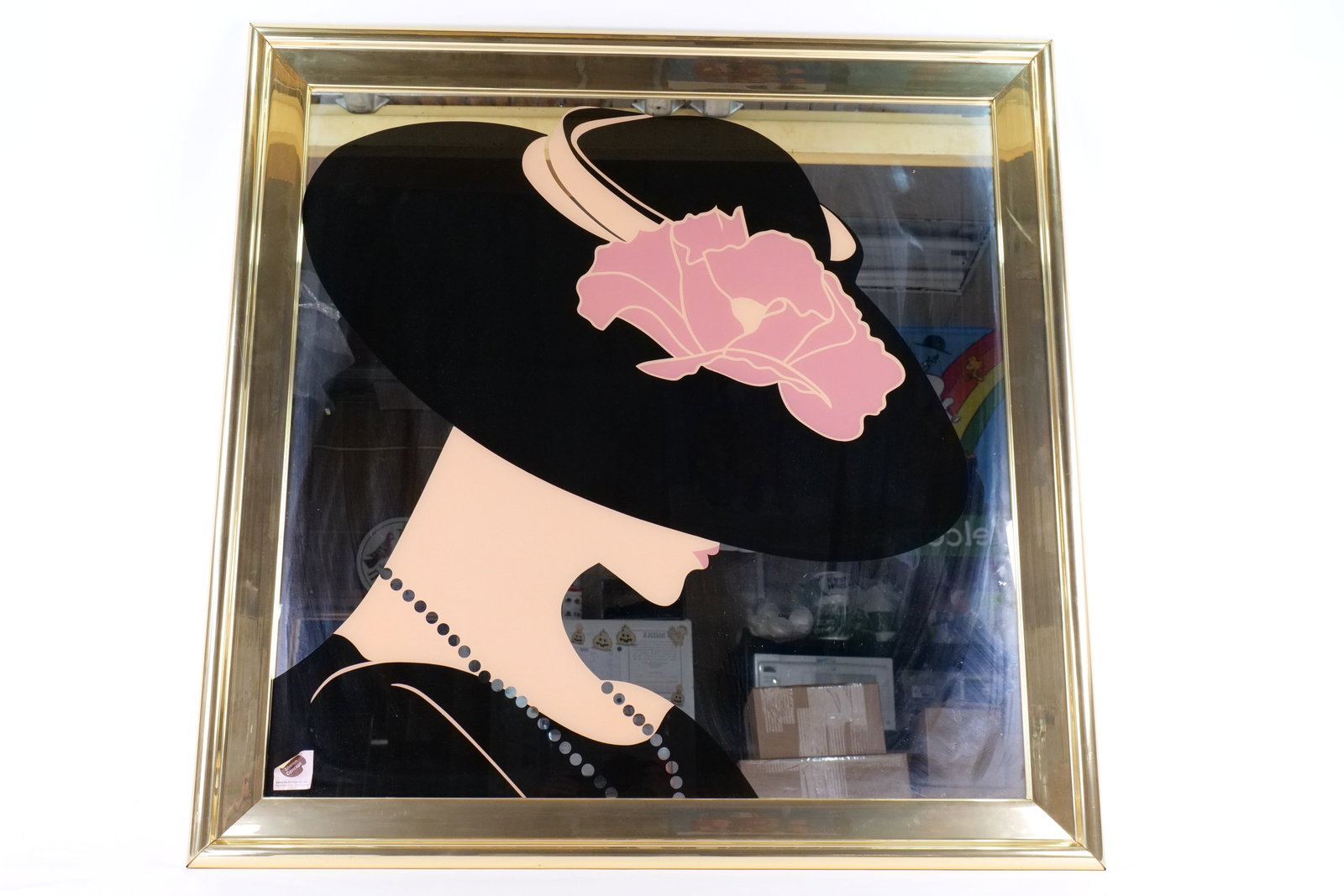 Vintage 80's Art Deco Revival Mirror Art - Sharon Concepts Inc. (1 of 7)