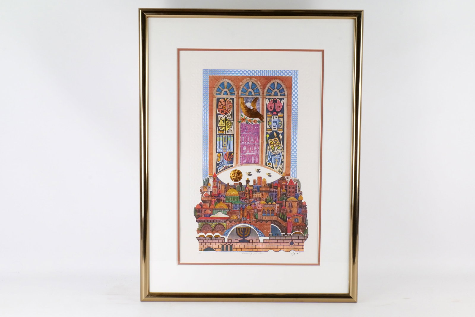 Framed AP Lithograph by Elyasaf - Windows of Jerusalem: Framed Lithograph by Elyasaf - Artist Proof - Entitled "Windows of Jerusalem". 3D Relief. Signed and Numbered AP. Measures 30.5" tall x 23" wide. All invoices must be paid within 24 hours of the sale.