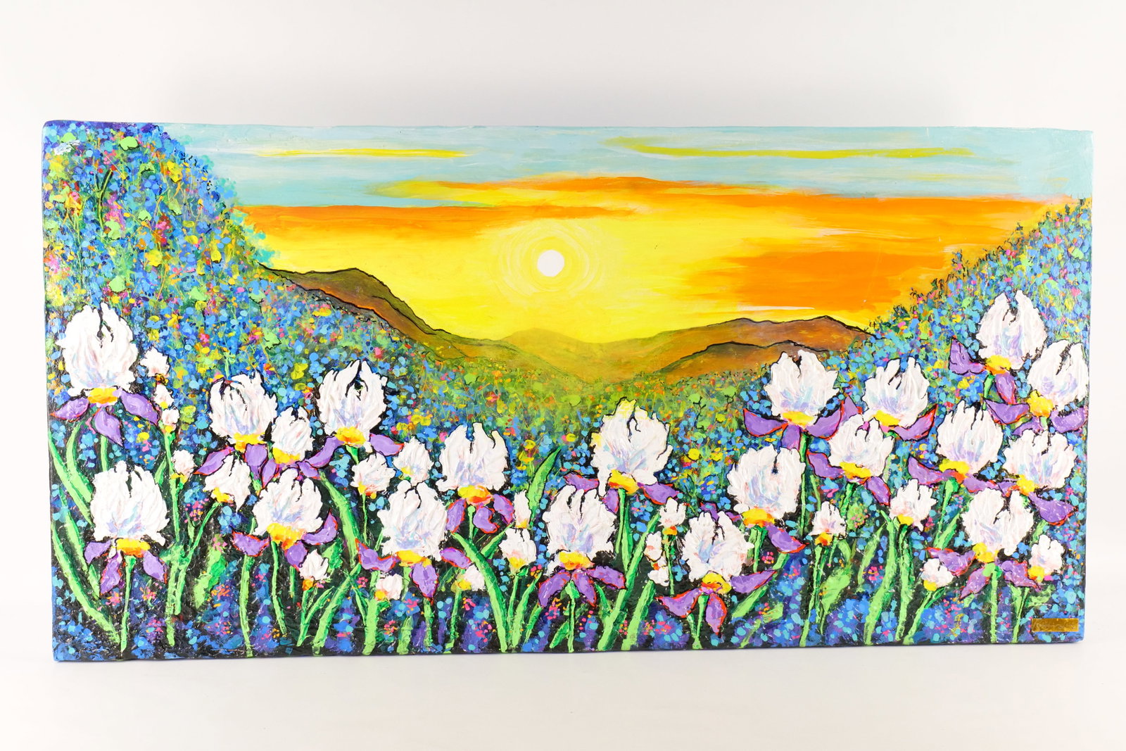 Ruffino Lubis NYC Original Mixed Media Textured Painting - Flowers (1 of 11)