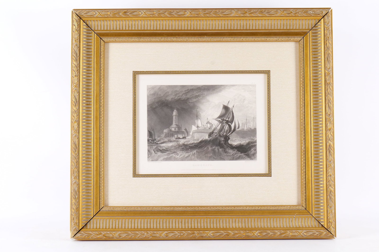 Framed Etching by Joseph Mallard William Turner - "Ramsgate" (1 of 11)