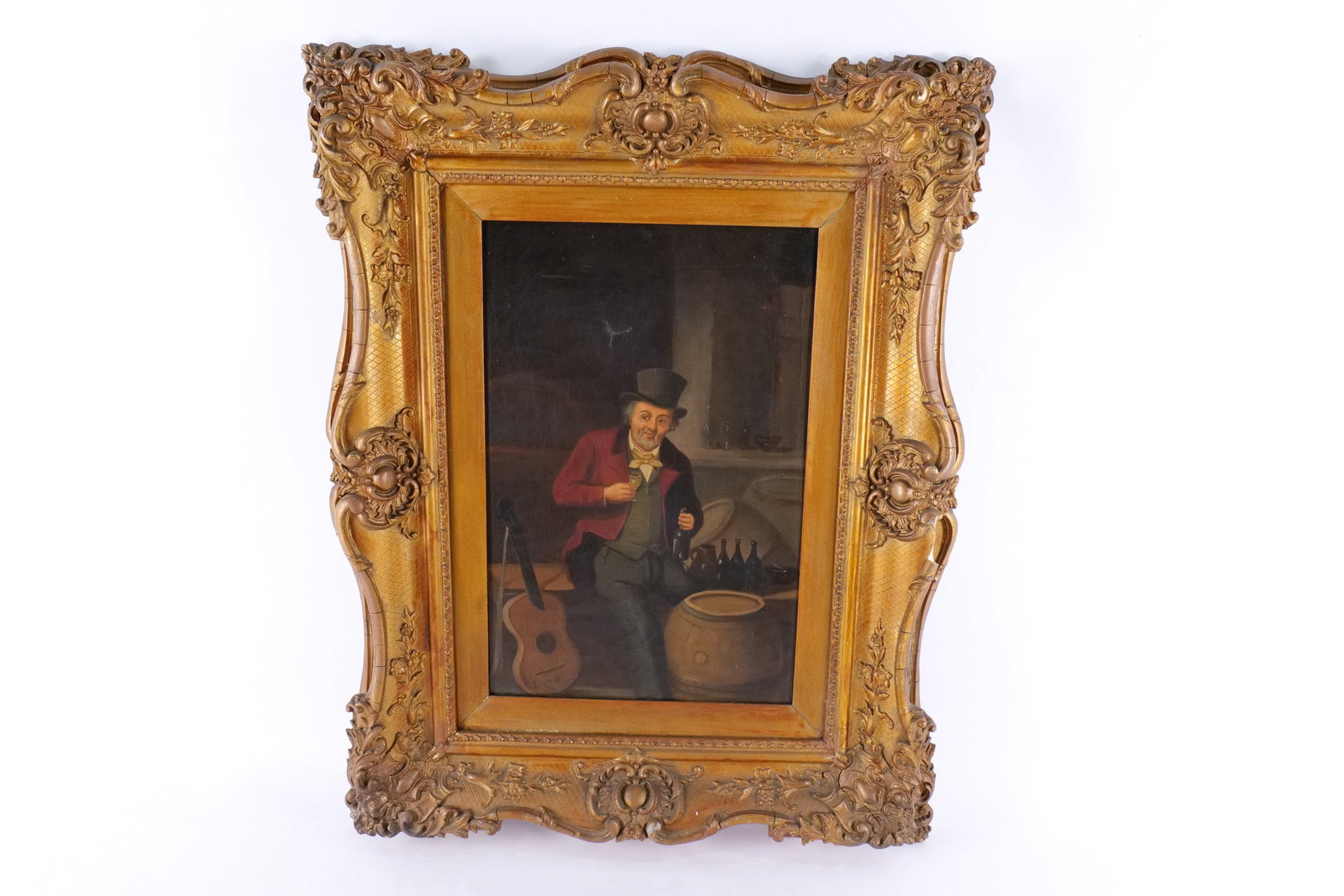 Antique Oil on Canvas by Hermann Kern - The Joyous Vintner (1 of 10)