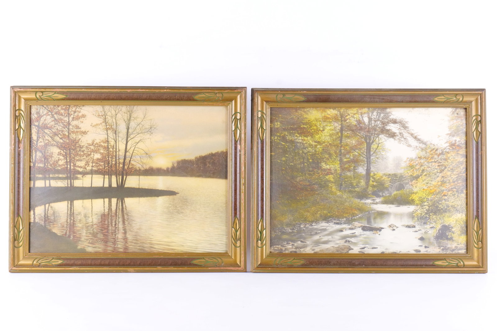 Pair of Vintage David Davidson Hand Colored Landscape Prints (1 of 19)