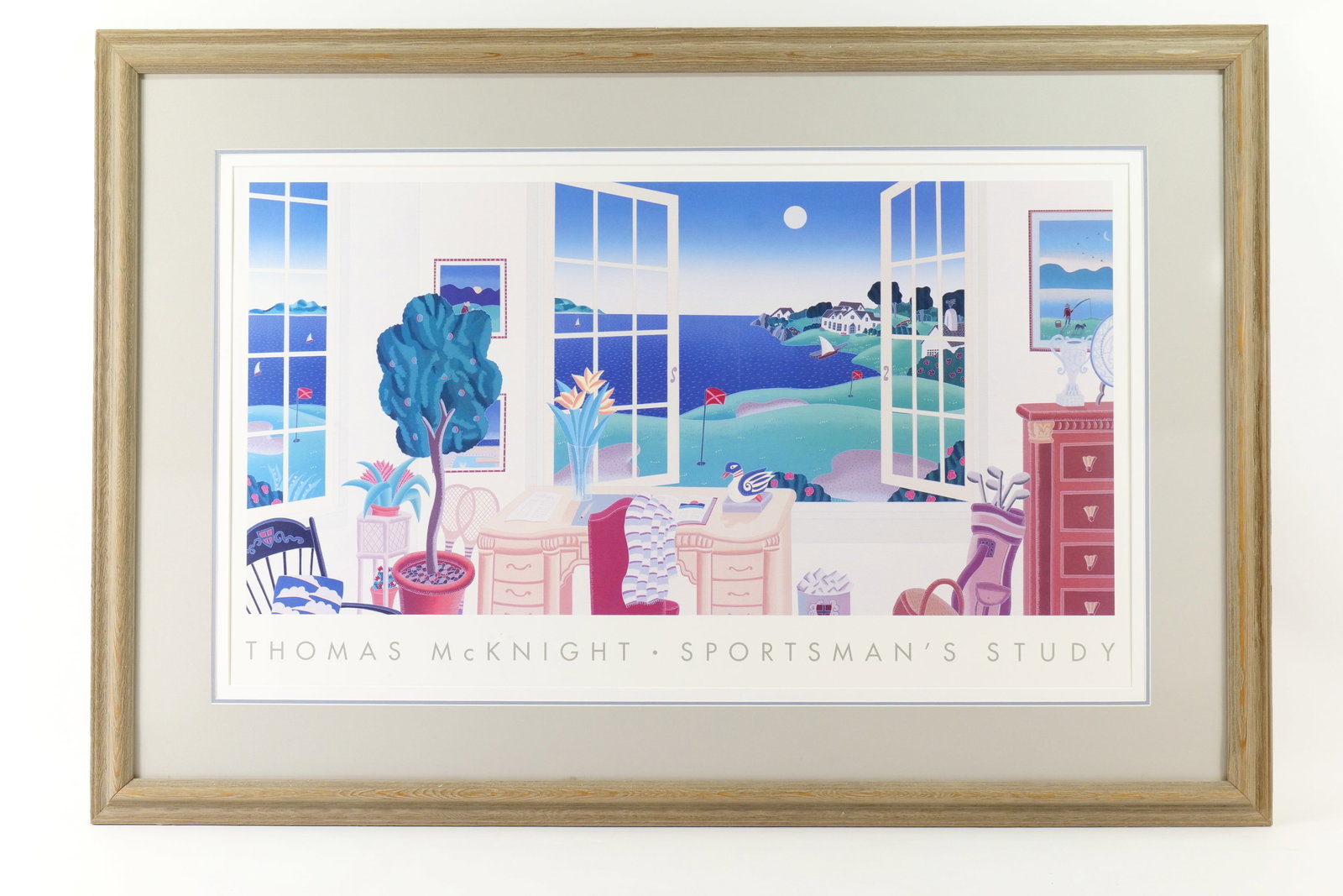 Oversized Thomas McKnight "Sportsman's Study" Print (1 of 9)