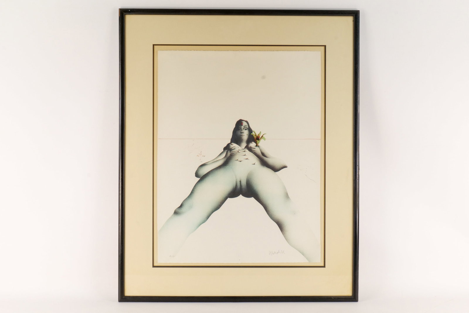 Paul Wunderlich Lithograph "Woman with Flower" (1 of 16)