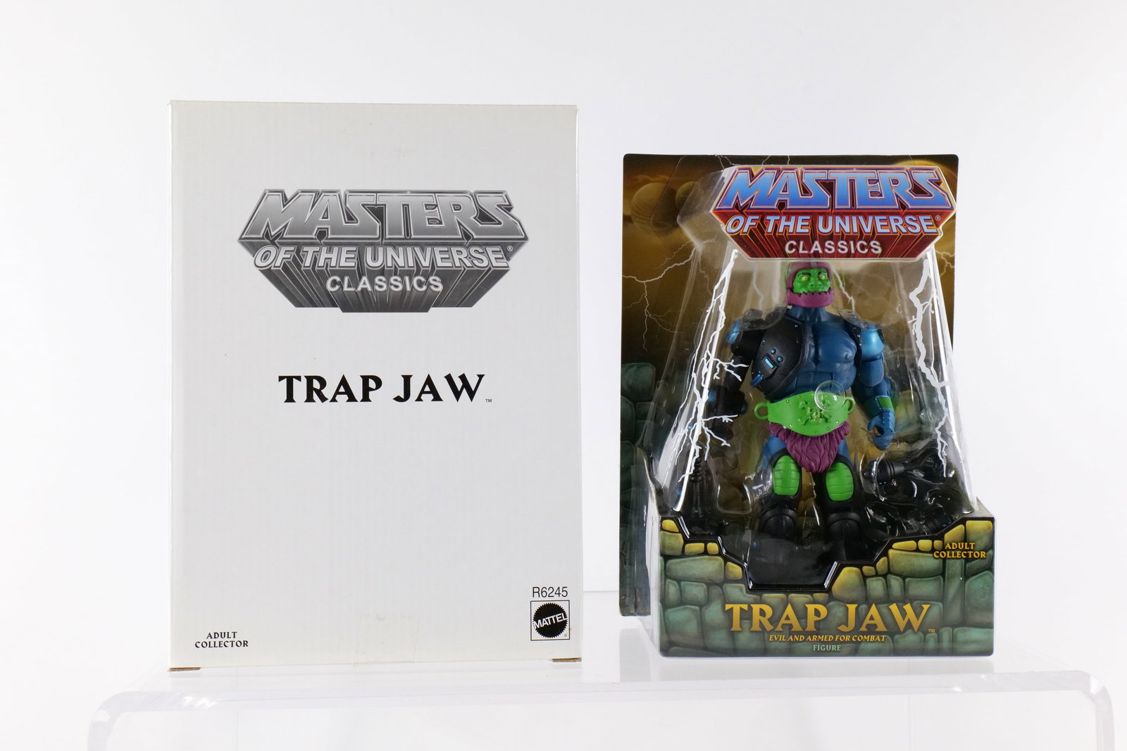 Masters of the Universe Trap Jaw Action Figure: Masters of the Universe Trap Jaw Action Figure - MOTU. Mattel Matty Collector - 2009. New in package with outer white box. All invoices must be paid within 24 hours of the sale. We offer multiple ship